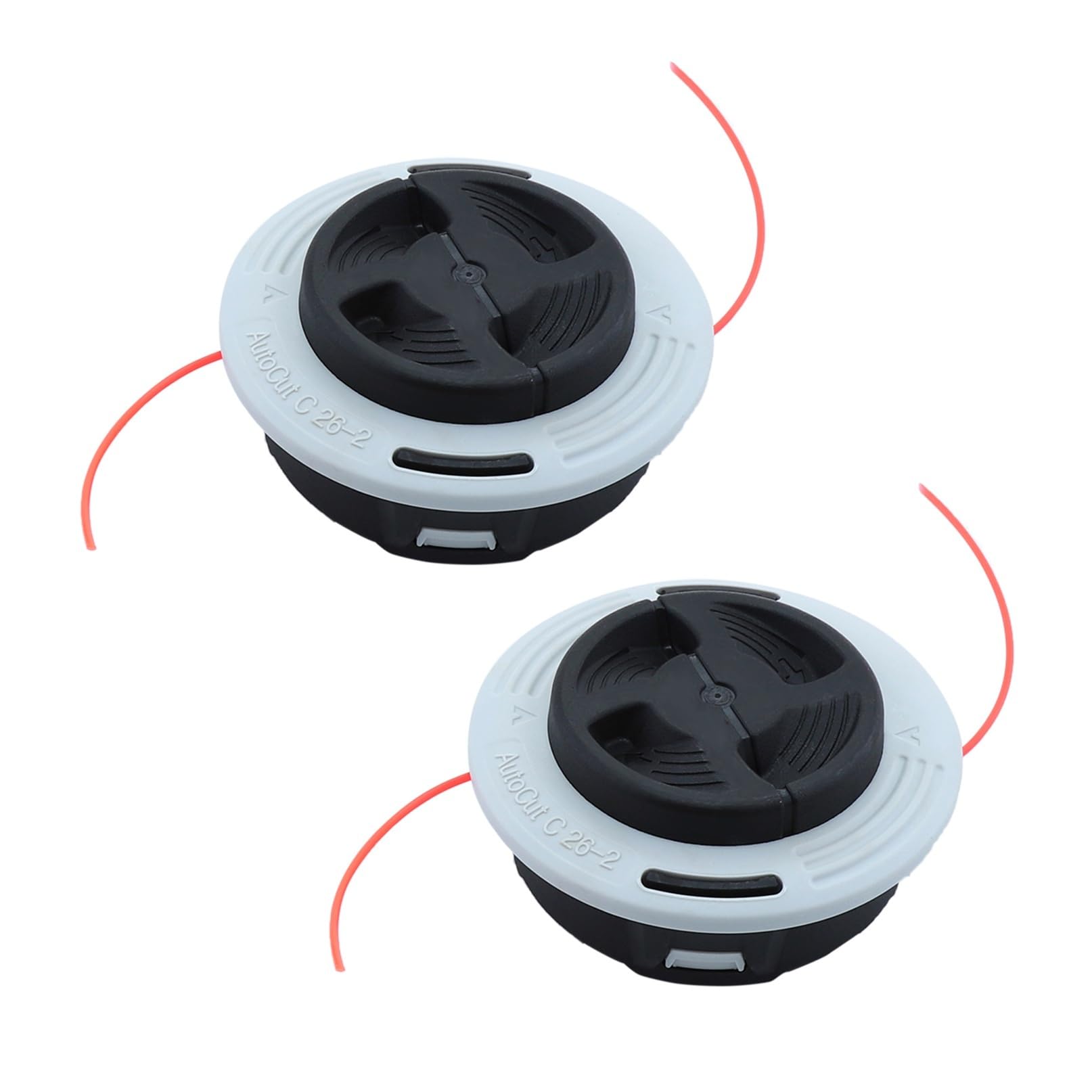 Accesorios universales for cortacésped (Juego de 2 Piezas): Cabezal/Corte for máquina podar — Compatible con Cabezales desbrozadora C 26-2