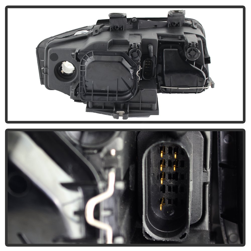 ACANII - For [Halogen Model] 2002-2005 Audi A4 S4 B6 Quattro Black Projector Headlight Headlamps Replacement LeftRight product thumbnail 4