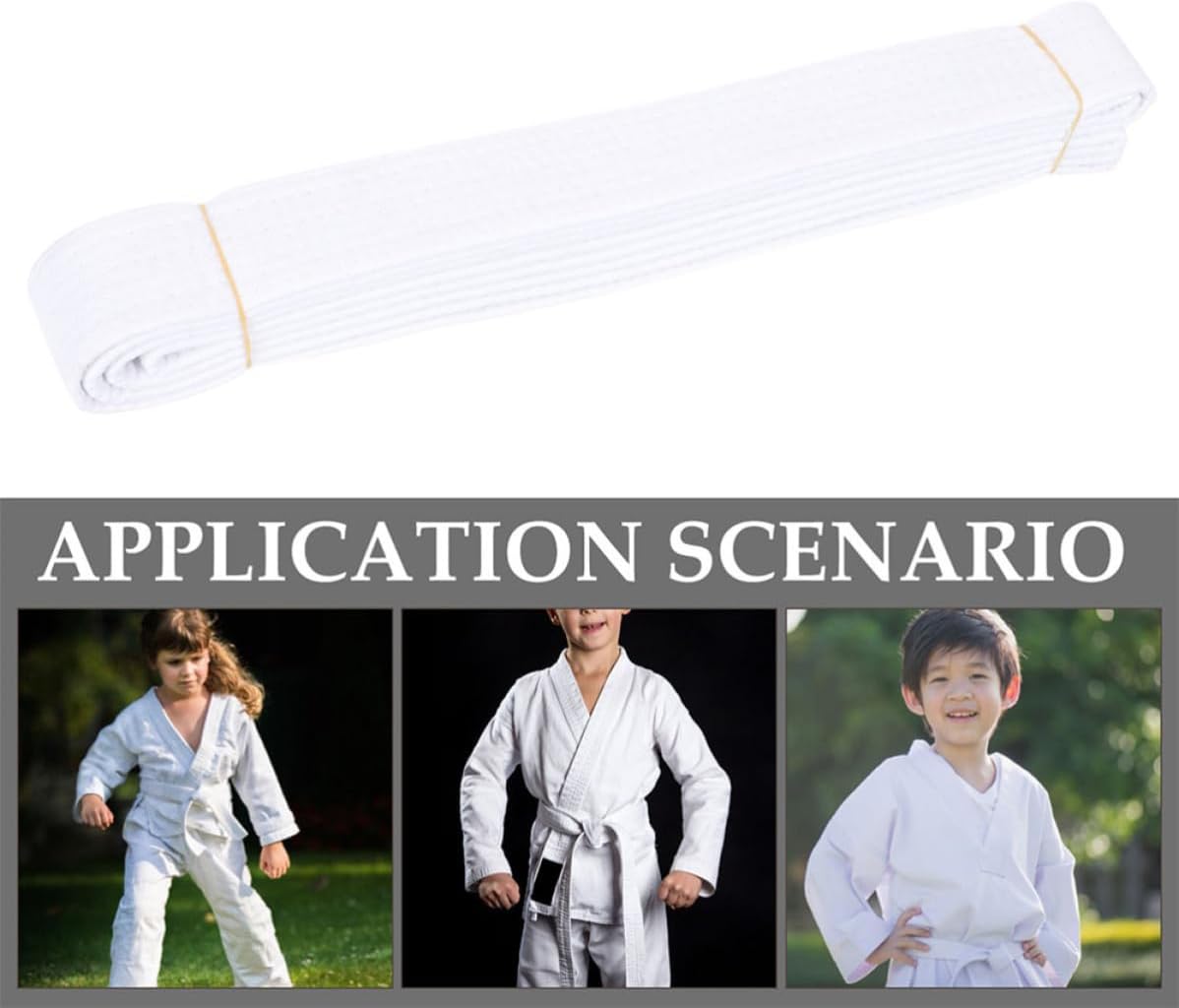 Taekwondo Belt for Martial Arts with Comfortable Wearing and Lightweight Design, Made of Jute Cotton and Polyester, for Competitions and Hot Summer Days