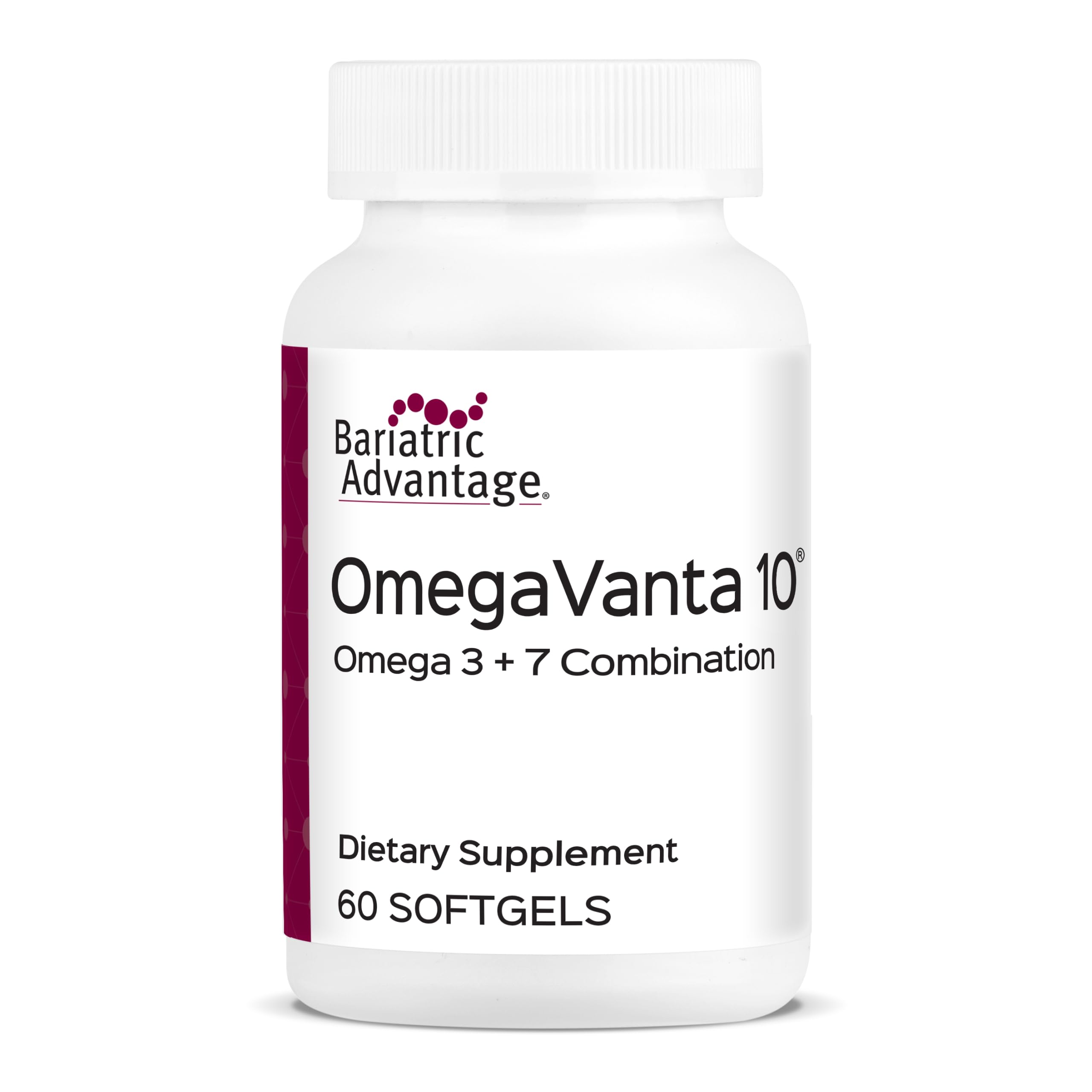Bariatric Advantage OmegaVanta 10, Natural Lemon Flavor, 60 Softgels