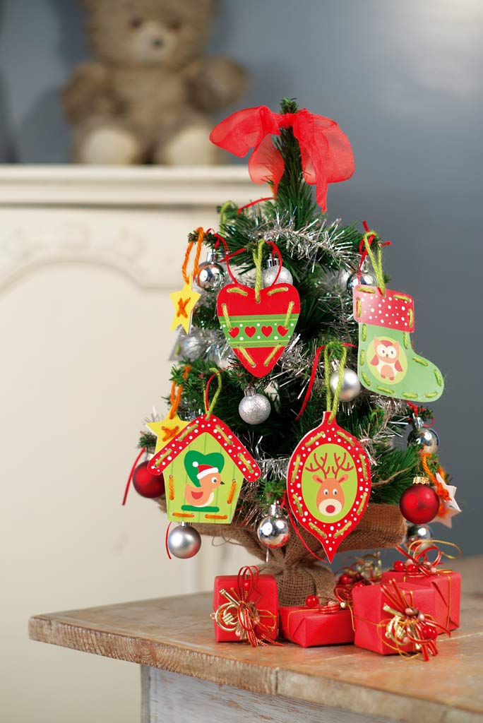 Vervaco Embroidery Kit: Cards: Christmas Decorations: Set of 2, COTTON NA, N\a - Image 2