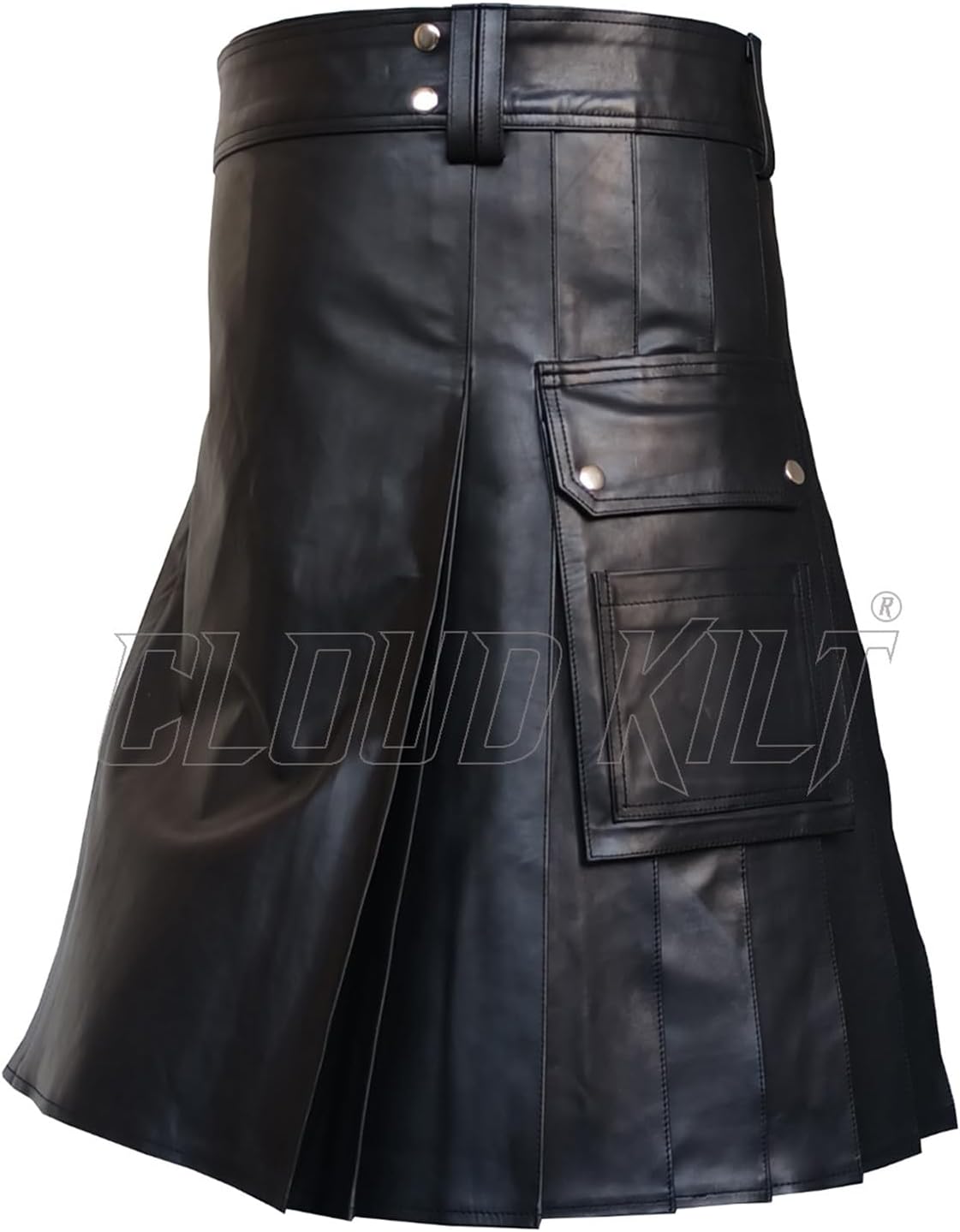 The Real Cowhide Leather Utility Kilt Scottish Warrior Traditional Highland Kilt for Men (Multi Colors Range) - Image 3