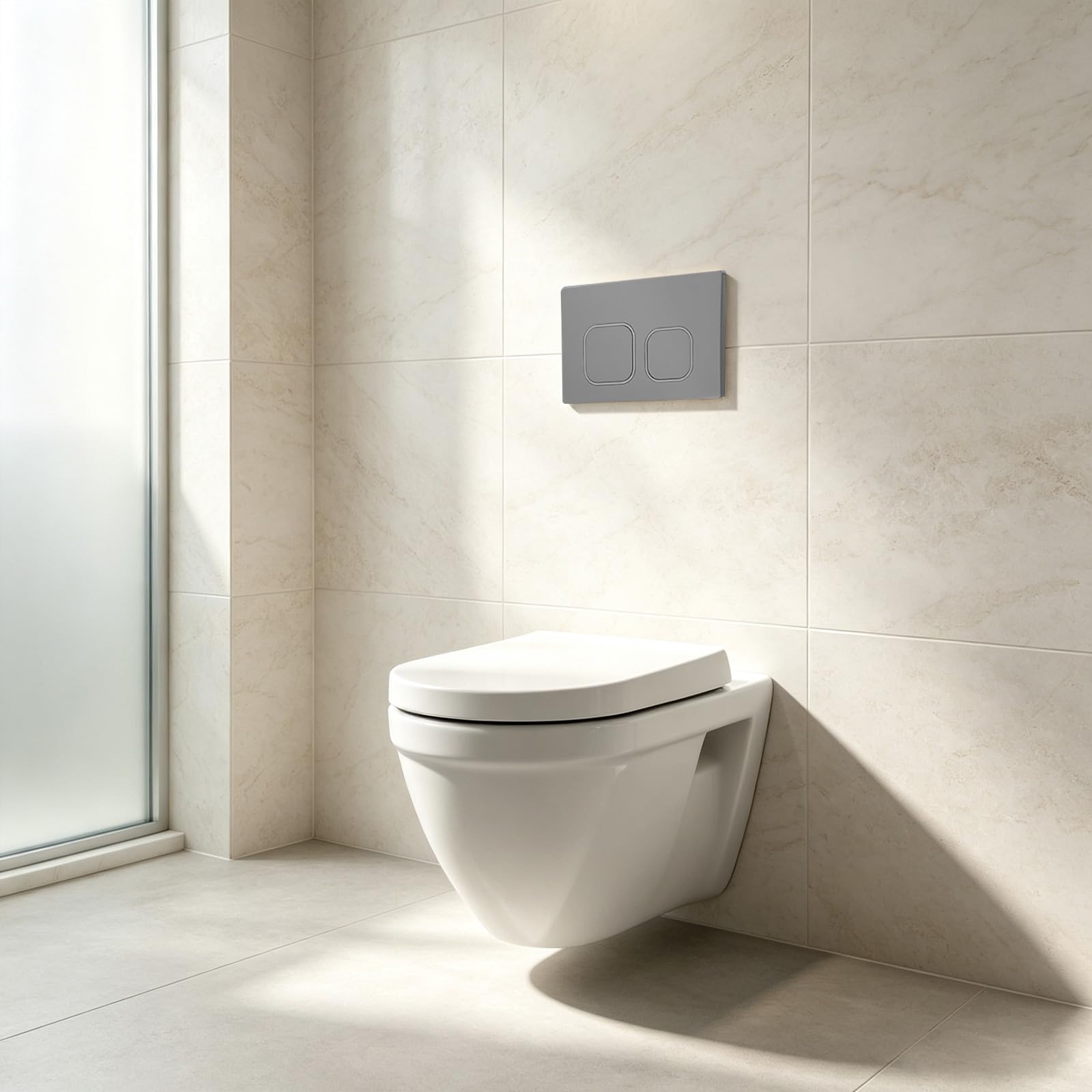 WC Vorwandelement Unterputz 400 kg, Spülkasten für Wand-WC(Grau)