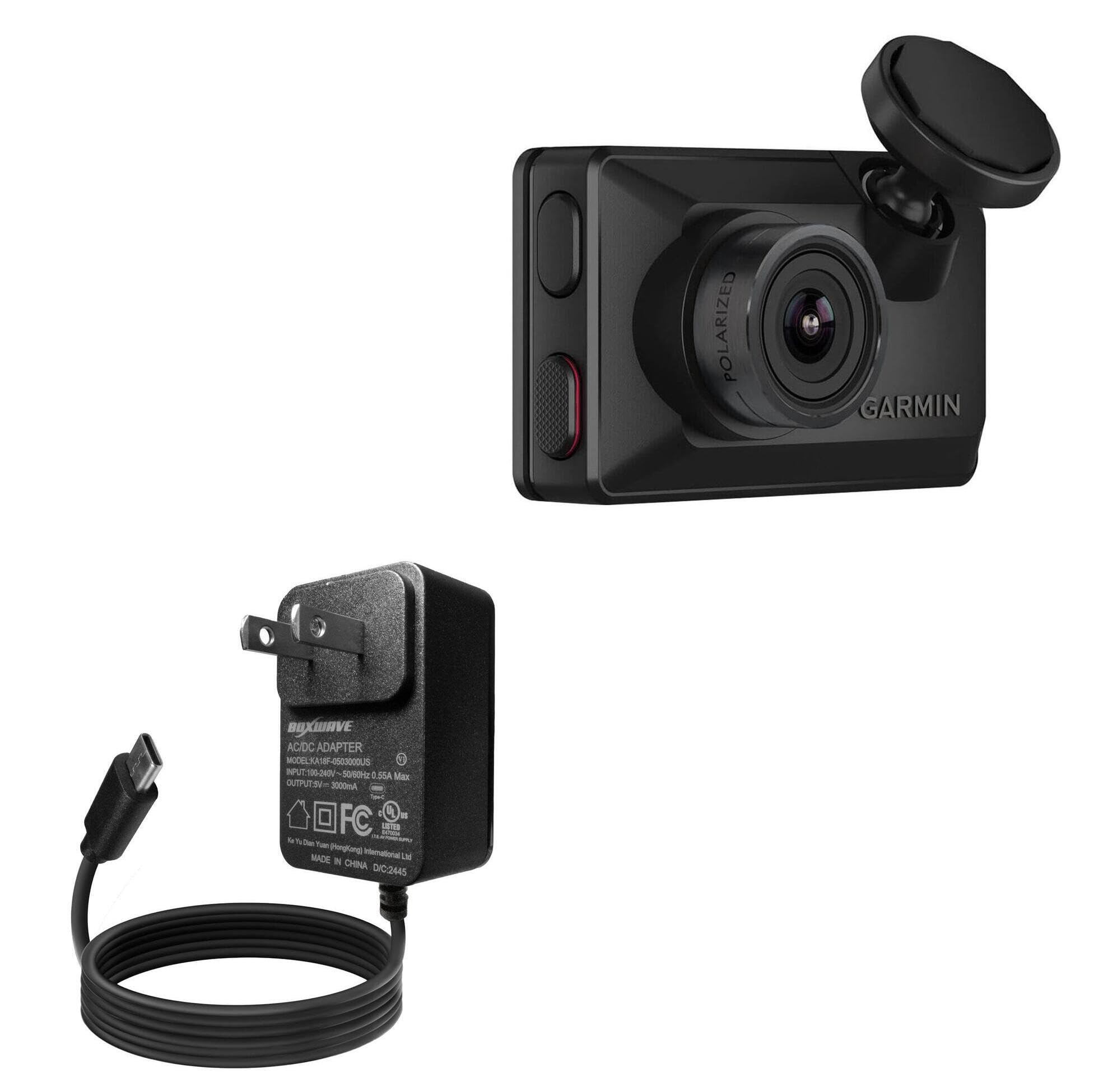 BoxWave Charger Compatible with Garmin Dash Cam X310 - Wall Charger Direct (15W), Rapid Charge Your Device with Built-in 6ft Cable