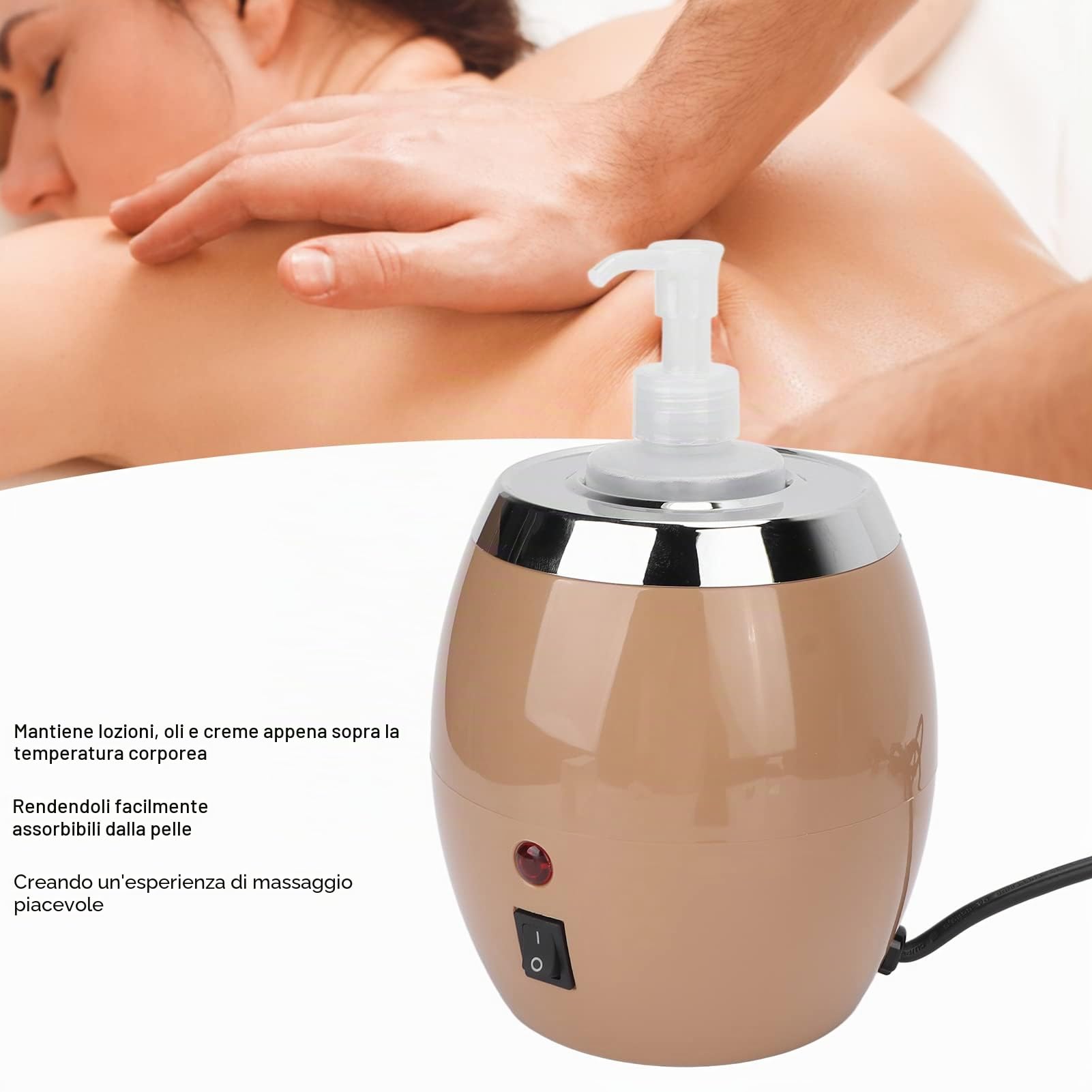 Scalda Olio Da Massaggio Con Contenitore, Trattamenti Massaggi Scaldaolio Corpo L'olio Riscalda Professionale Massage Riscaldante Riscaldamento Spa Estetico Riscaldatore Per Dopocera Lozione in Crema