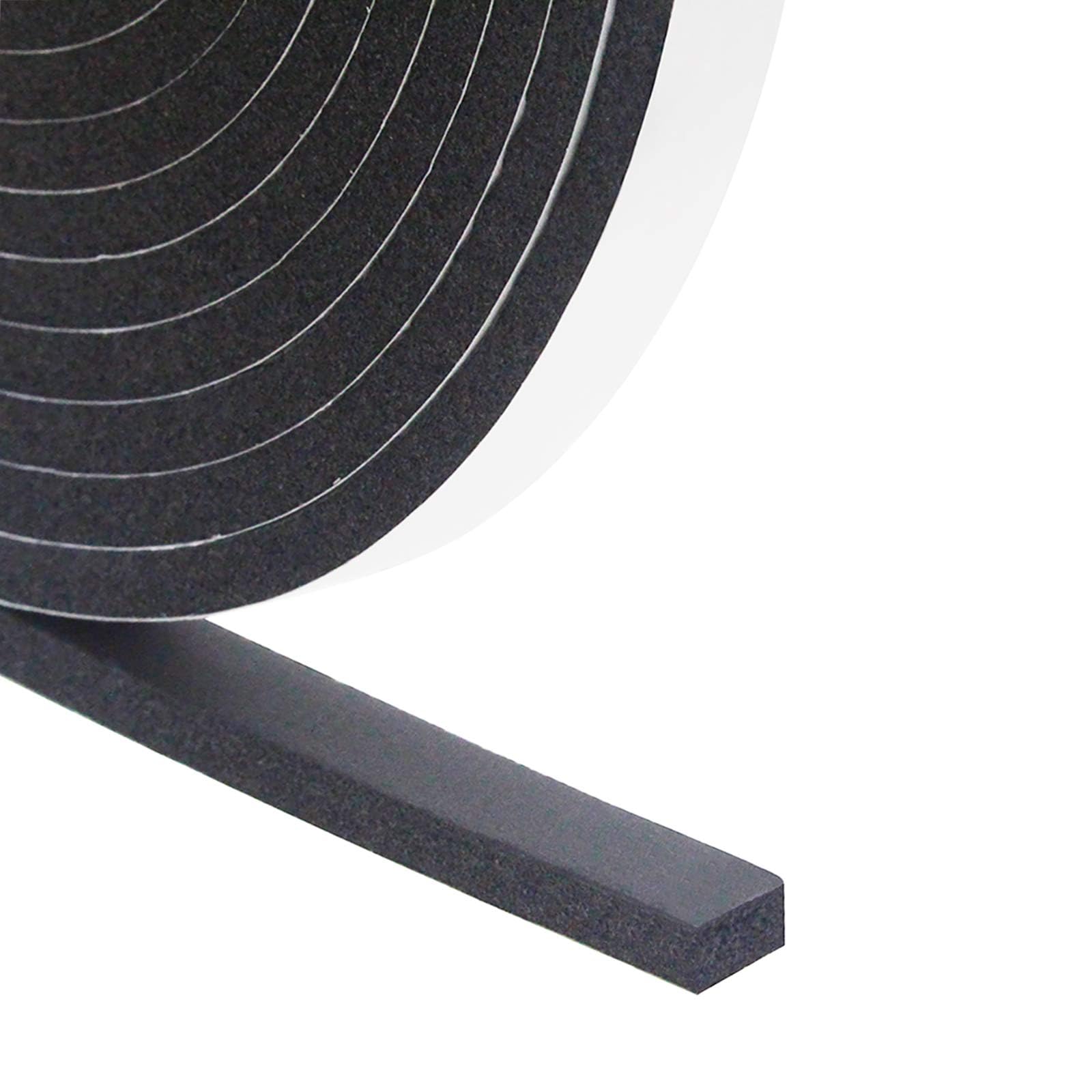 DGSL Foam Insulation Tape, 1/2In x 1/4In x 10ft Weather Stripping Door Seal Strip for Doors and Windows,Sliding Door, Soundproofing Door Seal,Weatherstrip,Air Conditioning Seal Strip