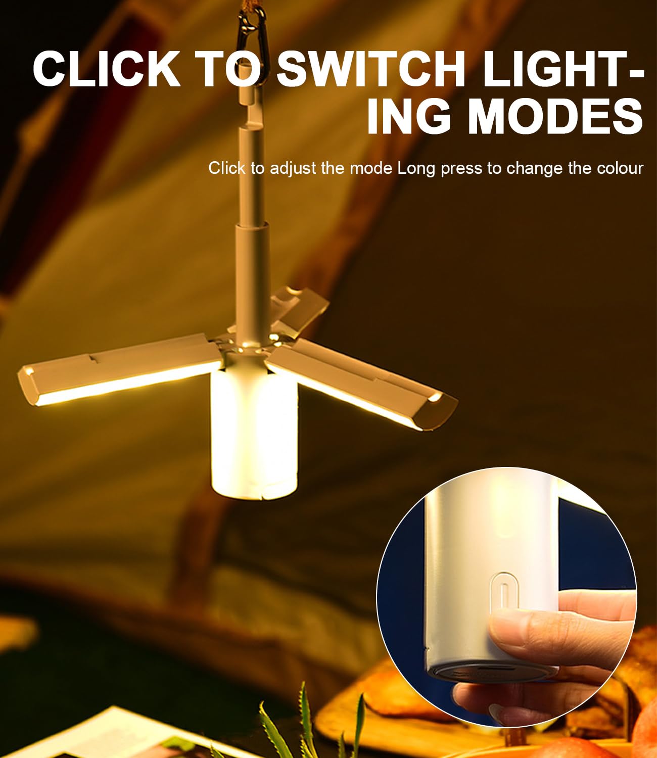 Lámpara Recargable Solar Linterna Camping Led Para Acampar | Envío Gratis