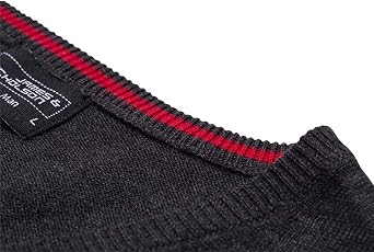 James & Nicholson Classical Men's Sleeveless Cotton Sweater - -Large - Bordeaux