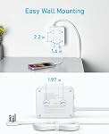 Anker Surge Protector Flat Plug Power Strip 2000J, 5ft Thin Extension Cord, 8 Outlets,2 USB A and 1 USB C Port,20W for iPhone15,Wall Mount,Compact for Home,Office,Room,TUV Listed (White)