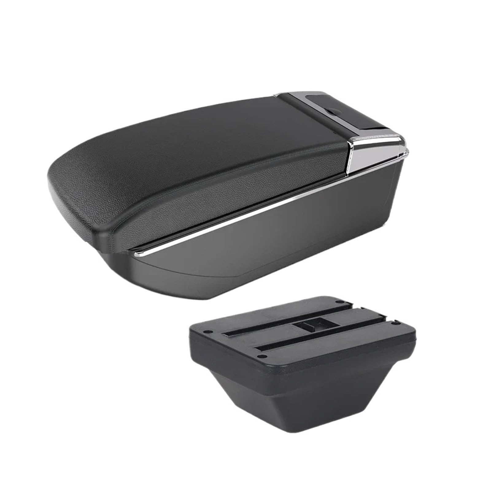 UMDJJU For MG For ZS For Armrests Car Center Console Storage Armrest Box Modification Accessories With USB Can Charge Car Centre Console Armrest Box(B2 Black line NO USB)