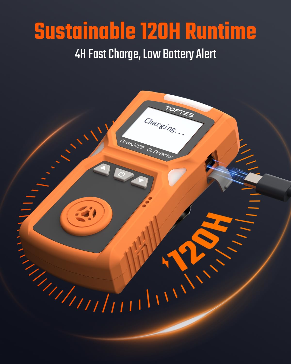 Portable O2 Monitor Machine Snapklik.com : TopTes Guard-722 Oxygen Detector, Portable O2 Monitor, 0 ...