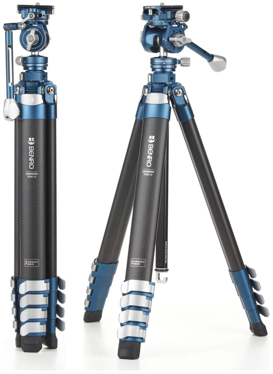 Amazon.com : Benro CyanBird Carbon-Fiber Travel Tripod Kit w