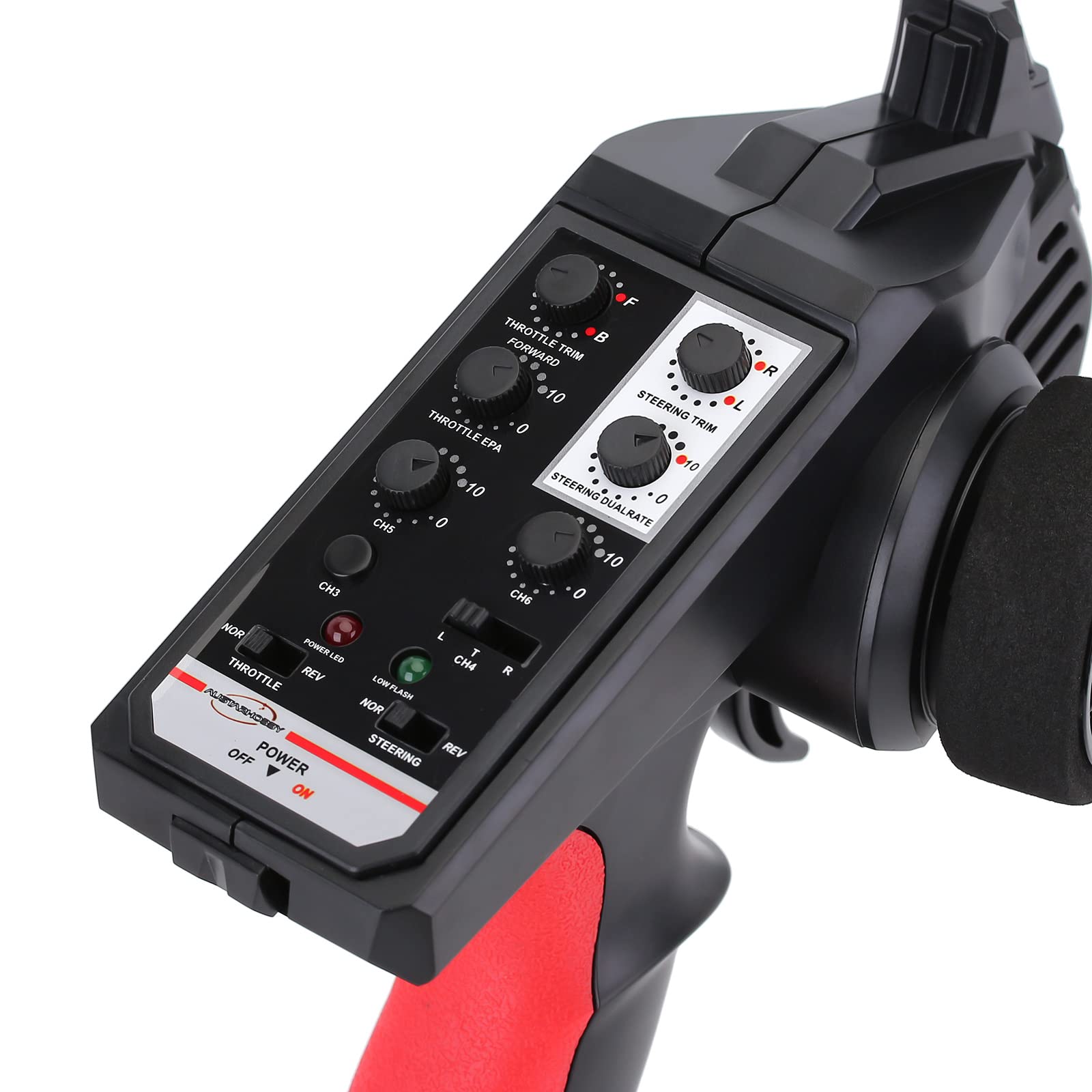 KEEDA 6CH 2.4GHz Télécommande Radio Émetteur et Récepteur pour 1/8 1/10 RC Crawler Buggy Drift Voiture Bateau TRX4 Axial SCX10 D90