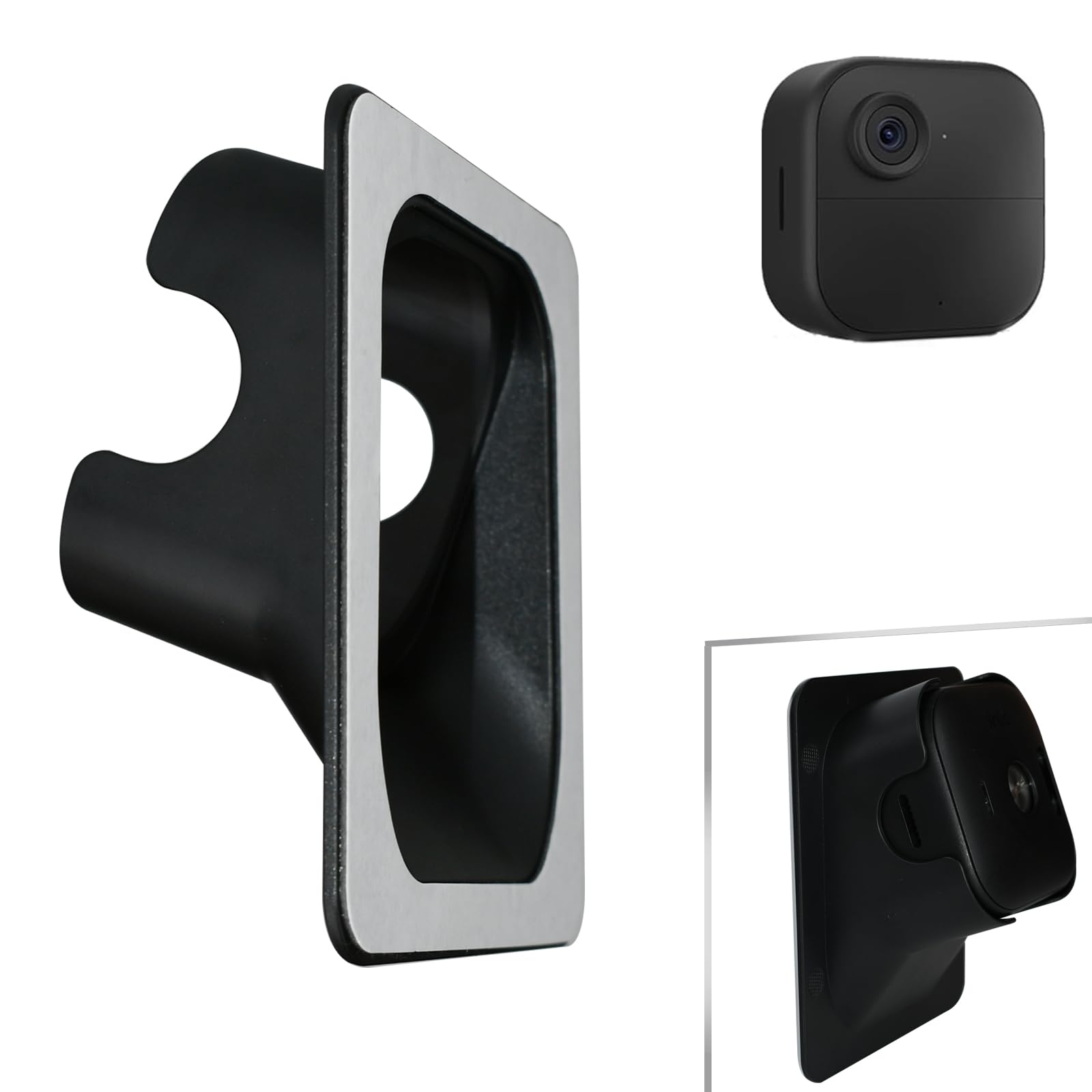 Window Mount Compatible with Blink Outdoor 4 Camera (4th Gen) Blink Outdoor 2K+, No Drill Self Adhesive Glass Holder, 20-Degree Adjustable Tilt, Anti-Theft Security Camera Bracket for Windows/Doors