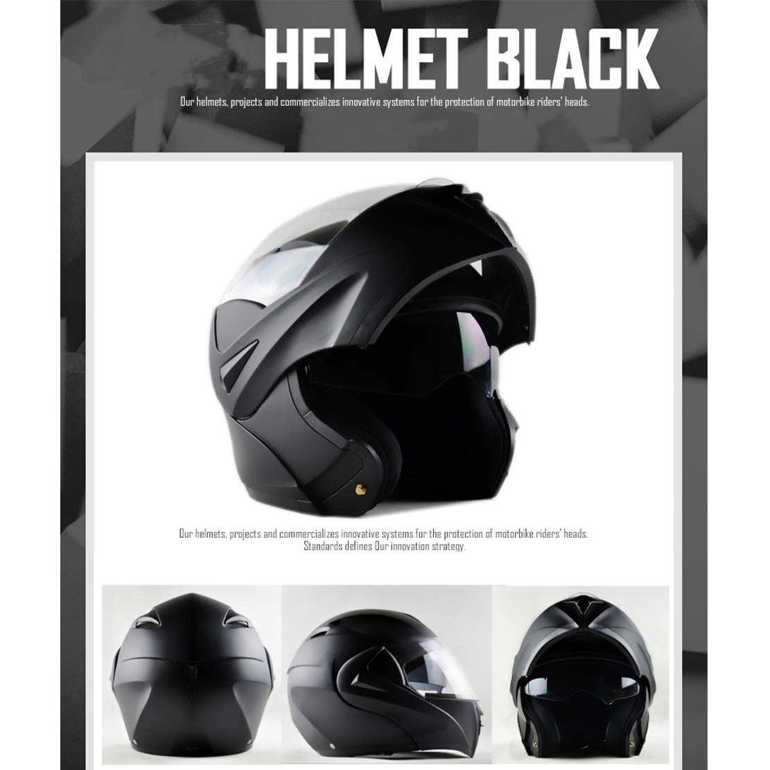 Moduł z wysokim klapą, kask motocyklowy, podwójna osłona przeciwsłoneczna, ochrona przed zaparowaniem, kask motocrossowy, wyjmowana podszewka, dla mężczyzn i kobiet, na 4 pory roku, srebrny, M (55-58 cm)