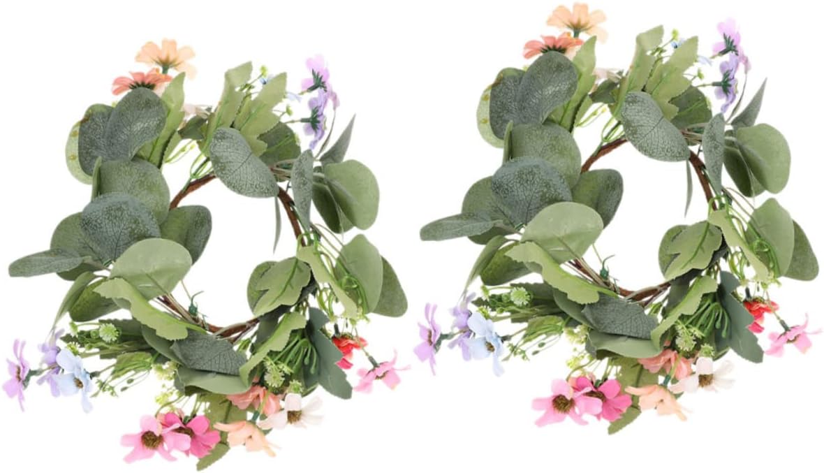 Didiseaon 2pcs artificial candle garland spring candle