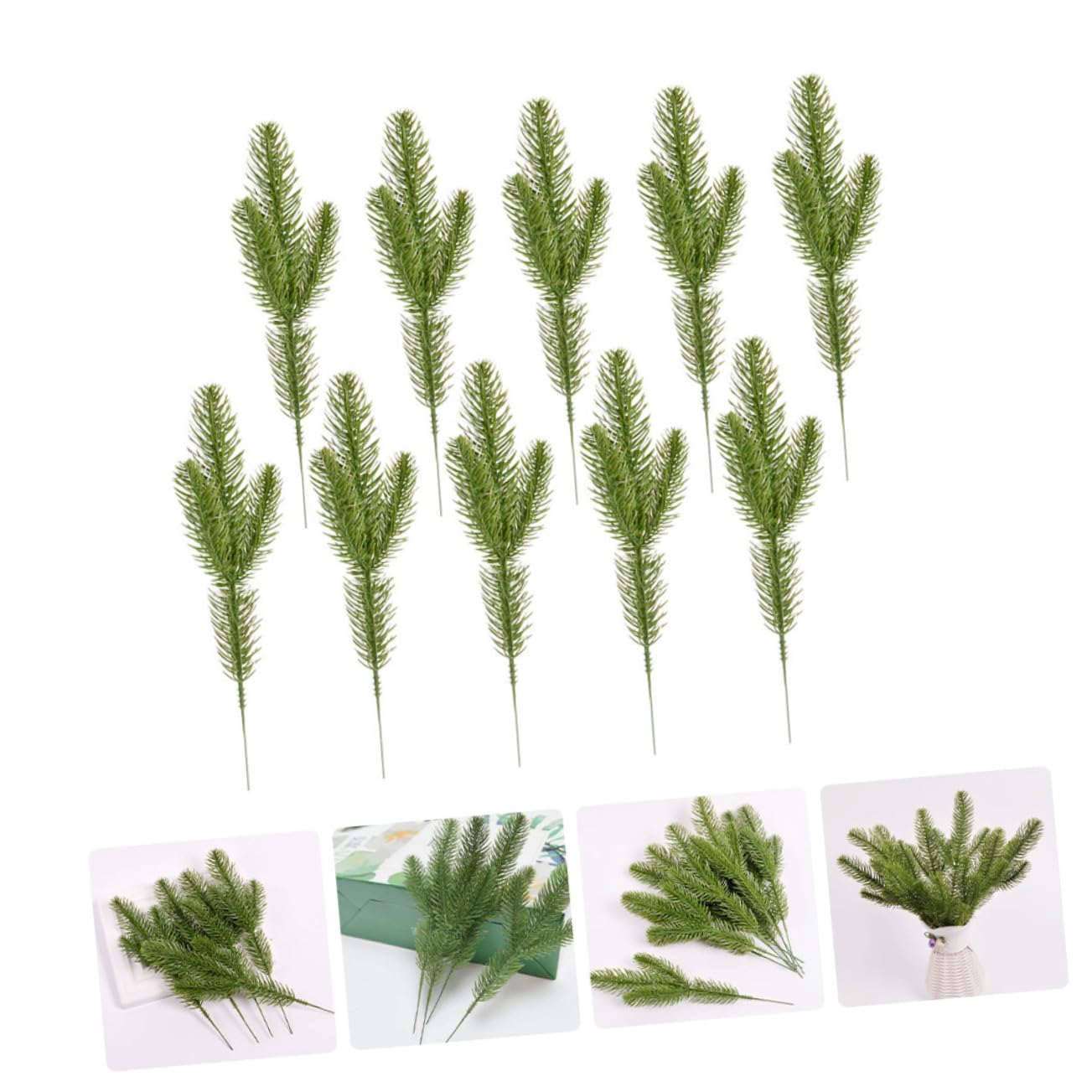 STOBAZA 60stücke Künstliche Tannennadeln Für Weihnachten Lebendige Dekorationen Für Christbaum Tischdeko Und -projekte Für Festlichkeiten Und Feiern