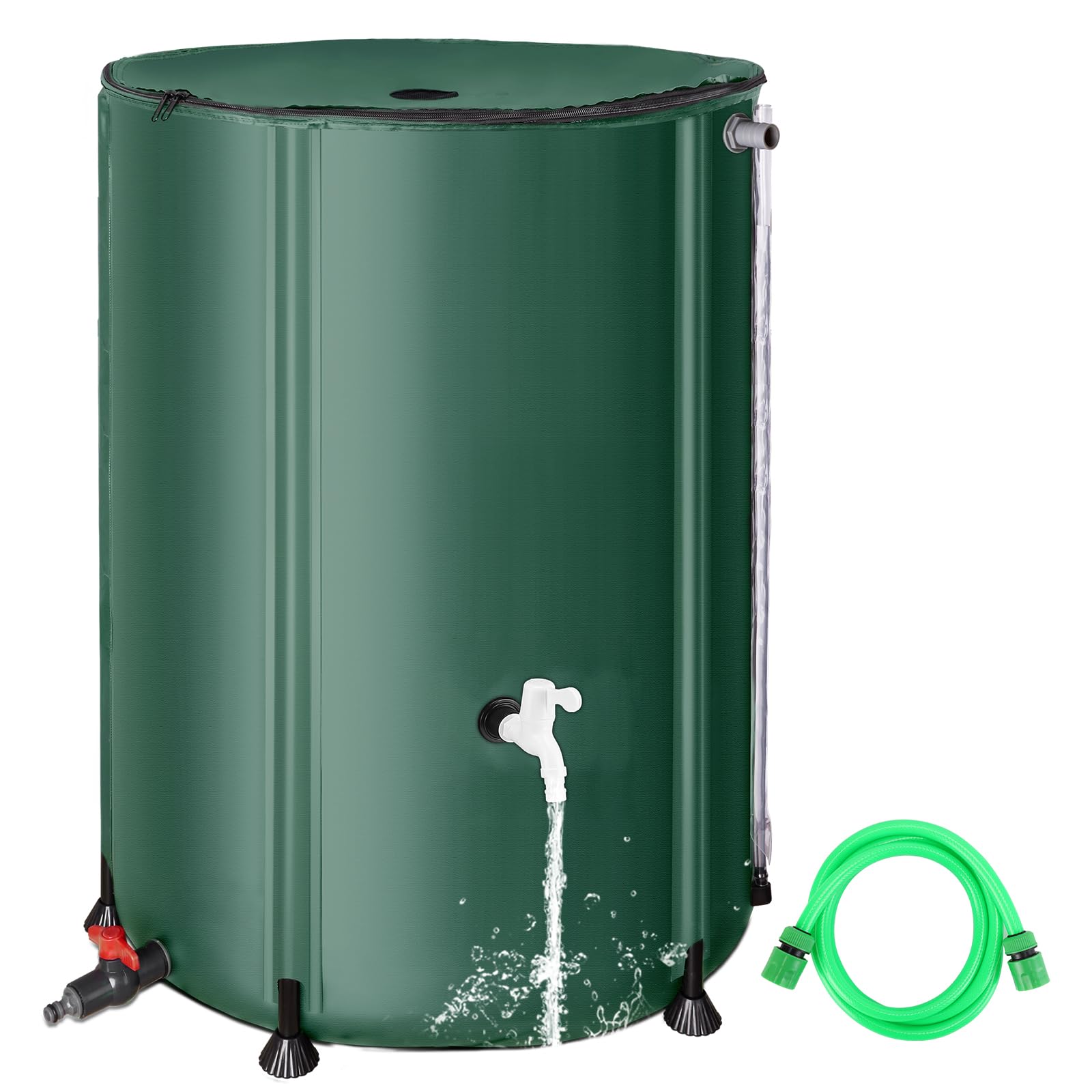 FAMIROSA 132-Gallon Collapsible Rain Barrel