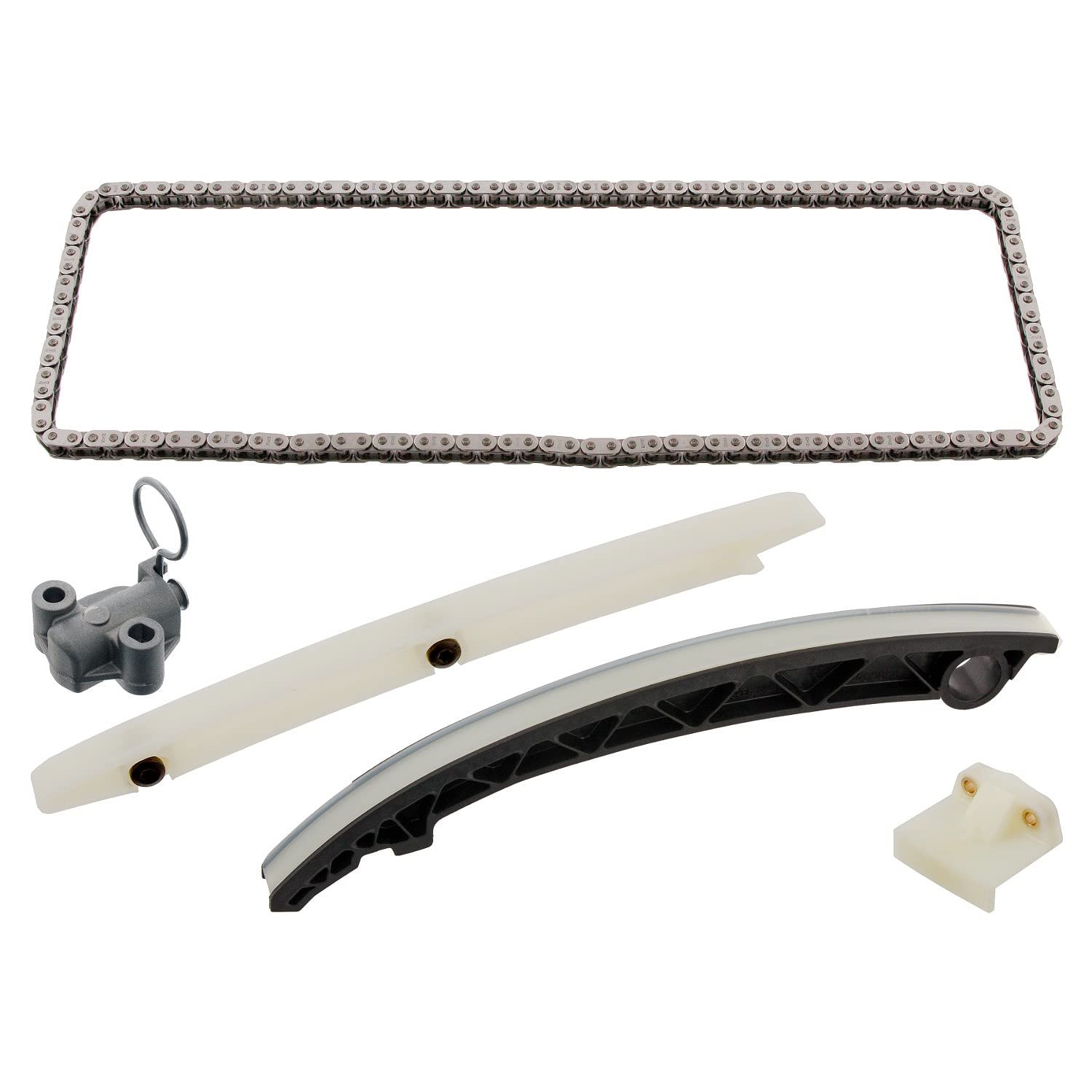 febi bilstein 34162 kit catena distribuzione per albero a camme, con guide di scorrimento e tendicatena, 1 unità | Compatibile con: CHEVROLET AVEO Schrägheck, AVEO Stufenheck, CRUZE, CRUZE Schrägheck, CRUZE Station Wagon, ORLANDO, TRAX