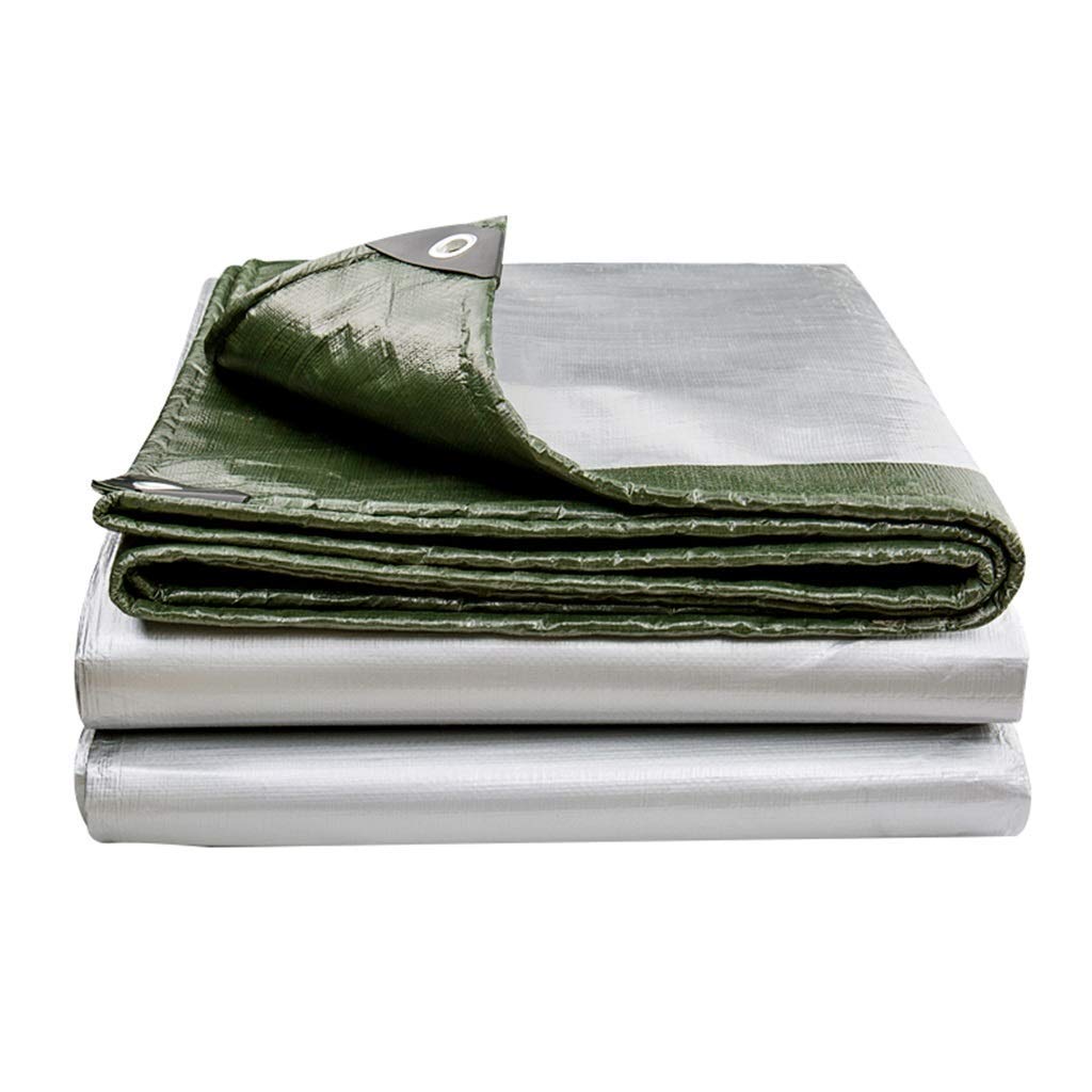 RajoNN Lona Impermeable Resistente, Cubierta de Lona para Tienda de campaña, Cubierta de Lona de poliéster con Refugio para Tienda de campaña, Lona para Acampar, Cubiertas para Lluvia al Aire Libre,