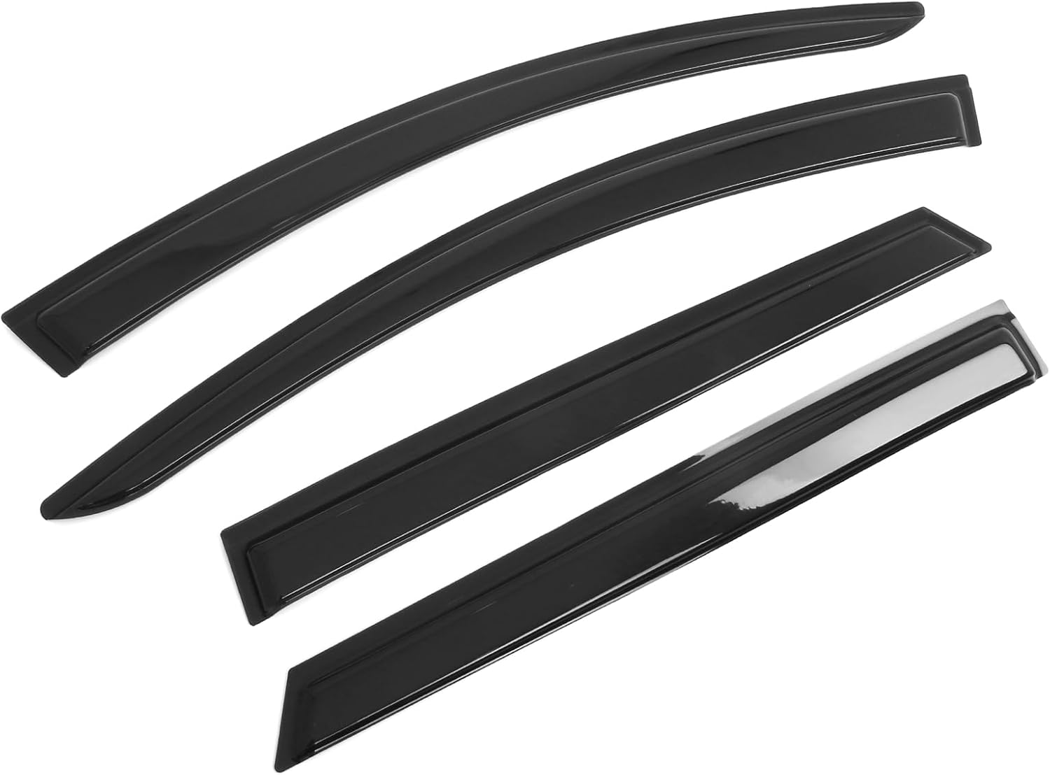 FREEMOTOR802 Tape-on Window Deflectors Fits 2023-2025 Kia Sportage, Rain Guards Side Window Visors Wind Deflectors Vent Visors Smoke Tinted Acrylic 4PCS