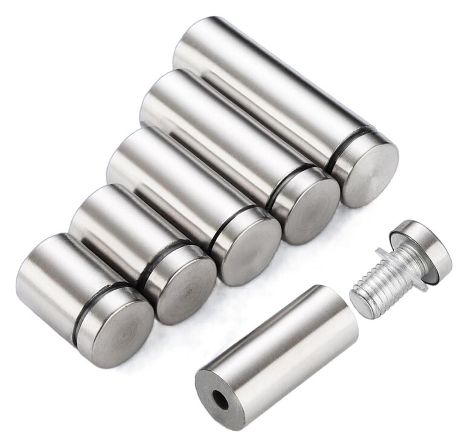 PULaif Acrylic Standoff Screws, Stainless Steel Advertisement Standoffs Pack Of 10 For Glass Acrylic 12mm x 20-40mm(12x30mm)
