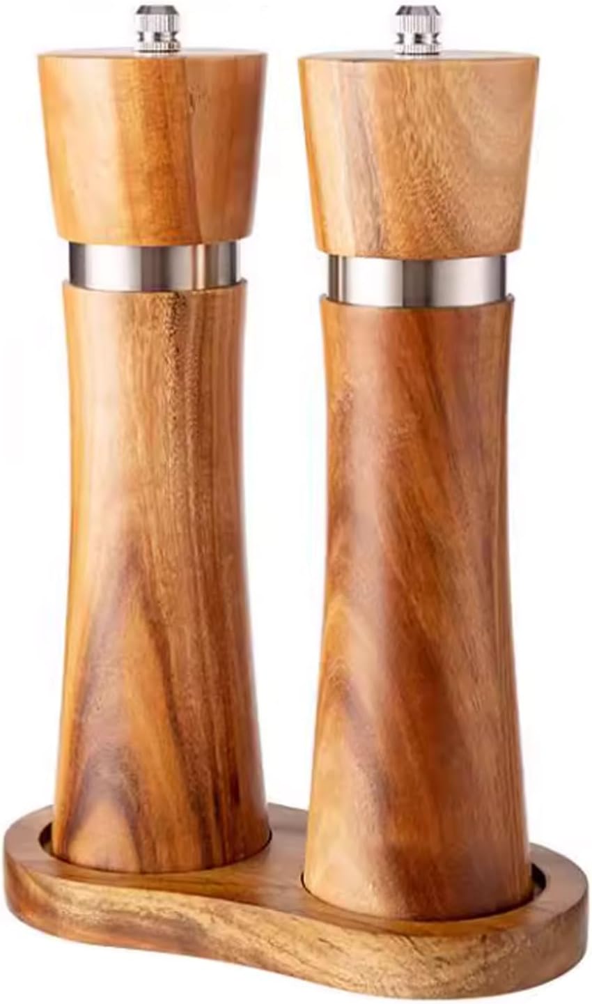 Pepper Mills Pepper Mill Shakers Salt and Pepper Grinder Set Sea Salt Grinder Adjustable Coarseness Manual Mills Salt or Pepper Grinder Pepper Shaker