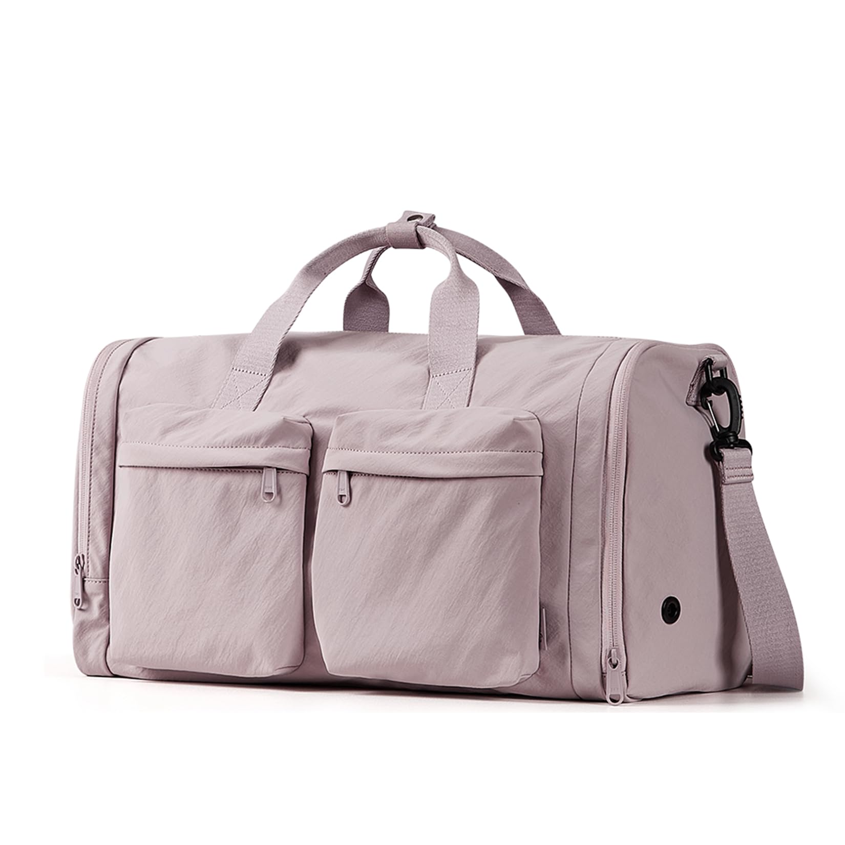 Gym Bag Duffle Bag for Travel: Gym Bag for Women Men Gym Bag With Shoe Compartment - 3 in 1 Carry on Bag Travel Duffel Bags with Trolley Sleeve - Lightweight Travel Bag Sports Bag (Soft Pink)