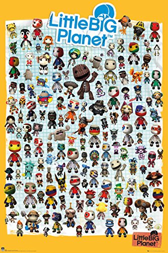 Poster Little Big Planet 3 Personnages 61x91,5 cm solution pour mur blanc vide