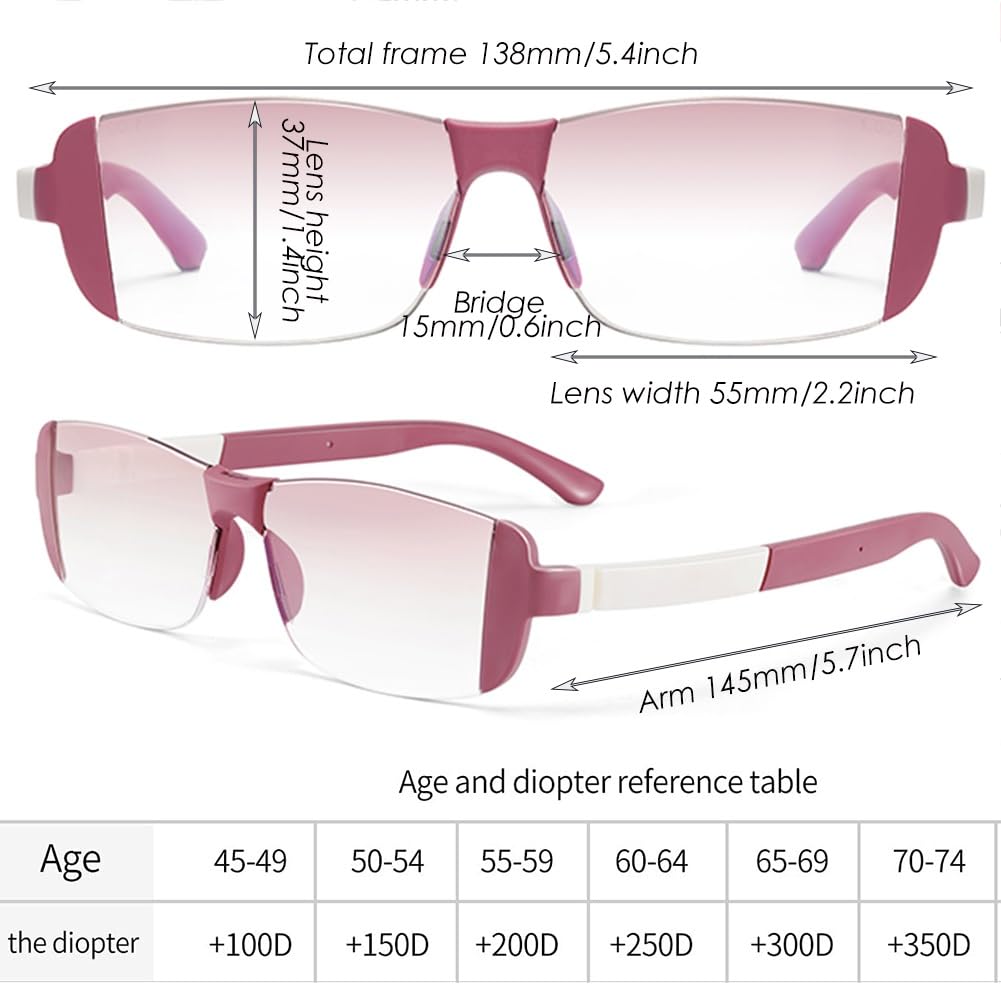 Focus Women\'s Glasses (204) Adjustable Glasses Focus Distance Vision Eyeglasses For  main image 2