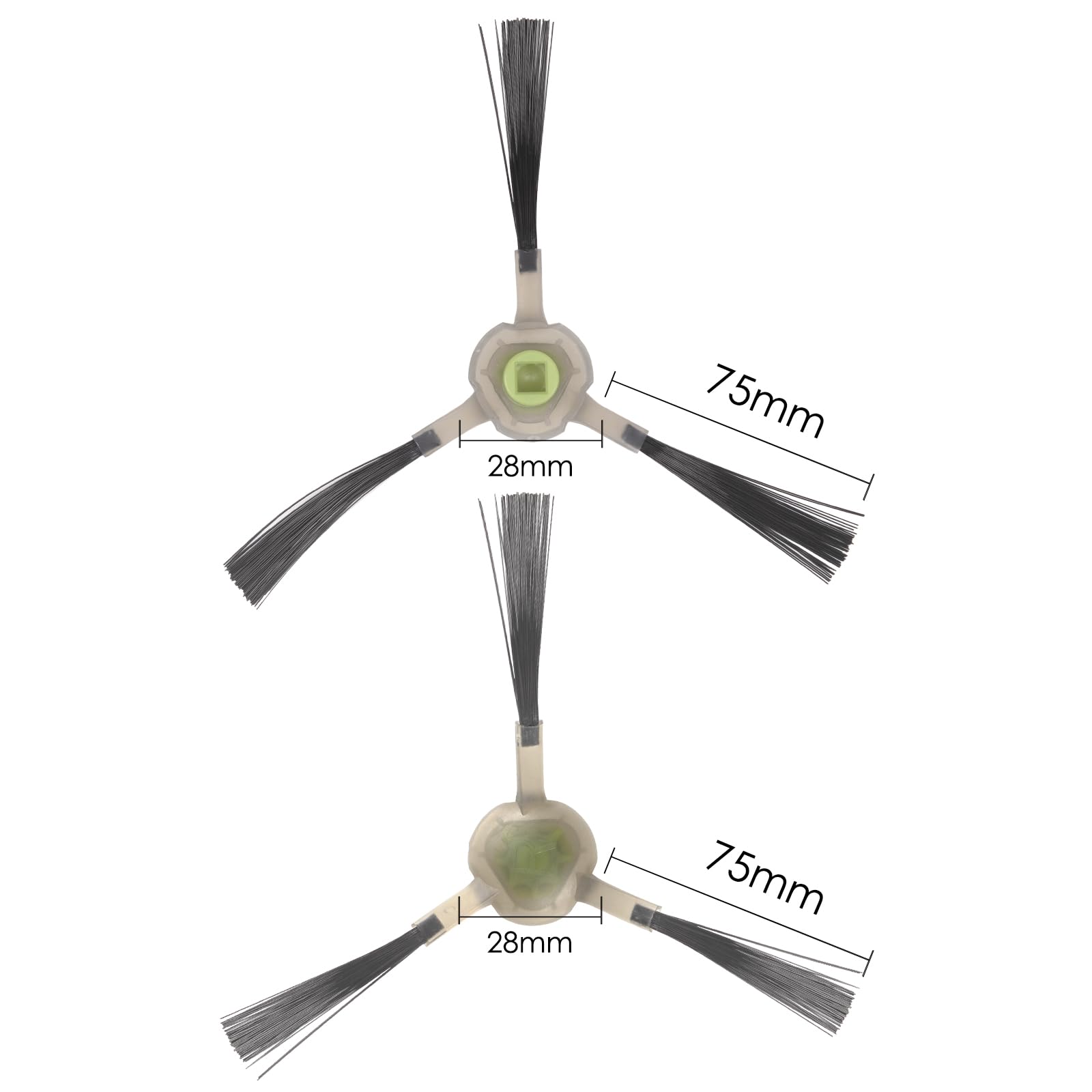 (10 Pack) Side Brush for Lefant M2 Pro, M330 Pro, M1, M320, M310, M210B M213S M210S M210 M213 M210 Pro M210P, OKP Life K2 K3 K3A K4 K5 Robot Vacuum, Replacement Parts Side Brushes Accessories