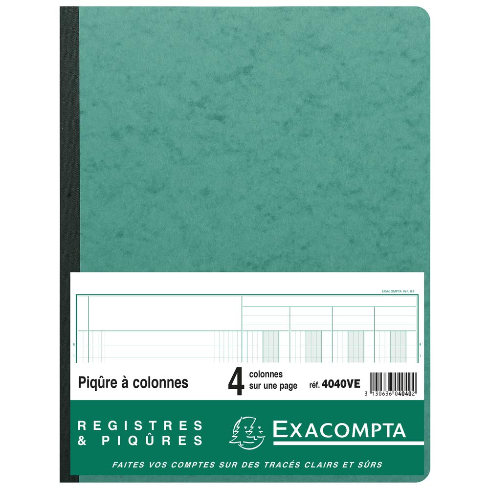 Exacopta - Réf. 14060VE - 1 Piqûre à tête paresseuse 6 colonnes sur 1 page - 31 lignes - 80