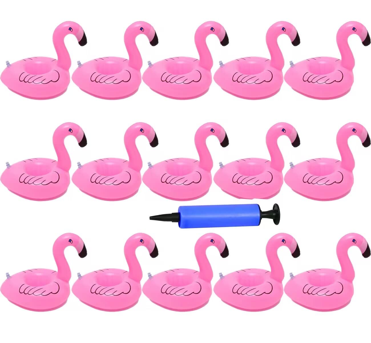 Porte-gobelet Fête Porte-Gobelet Gonflable Flamant Rose - Accessoire Piscine Flottant - Fête Plage Été Porte-canette Flottant Piscine