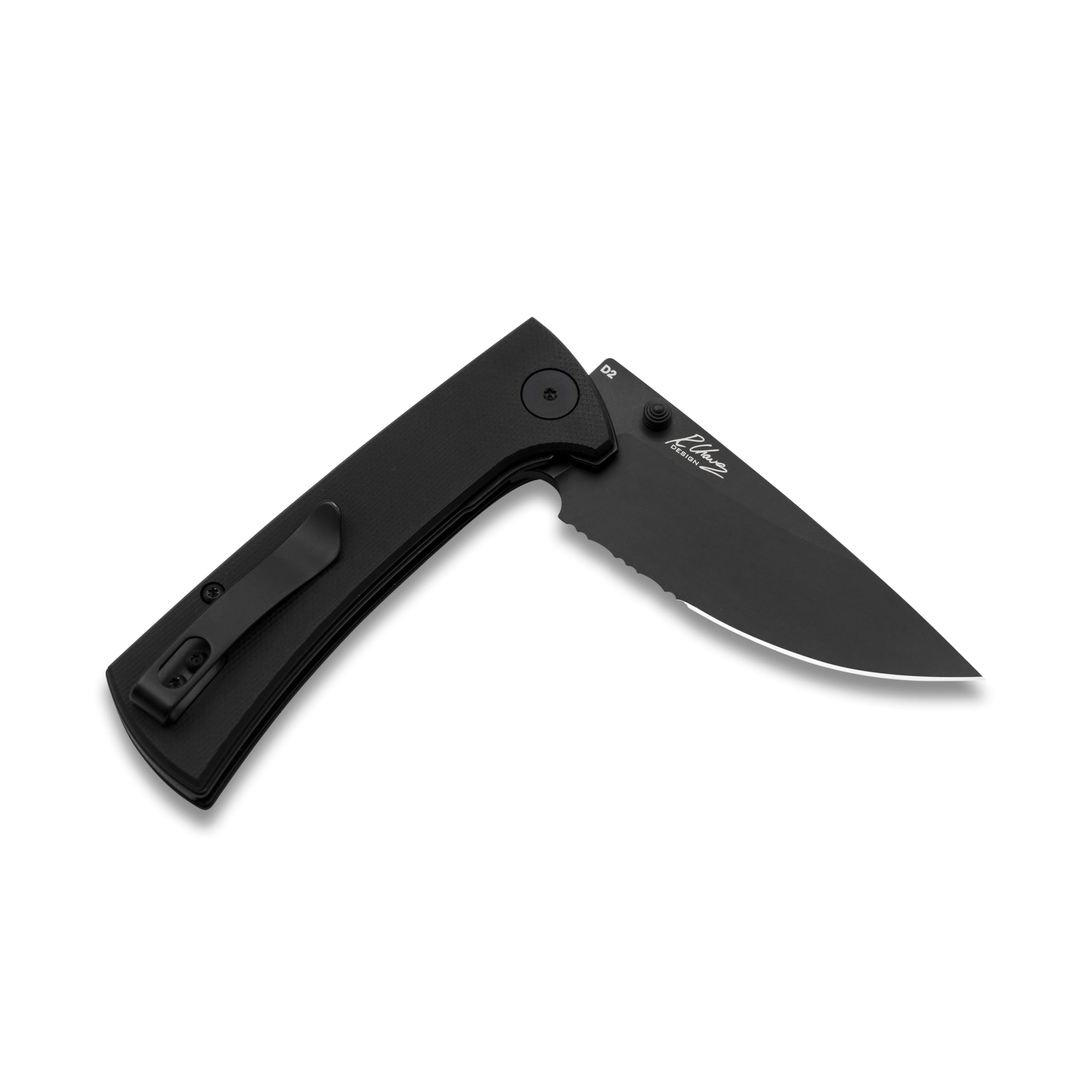 こ*い様 conpe10BLACK coronista Amazon.com: EIKONIC RCK9 BLACK G10 SERRATED FOLDING KNIFE