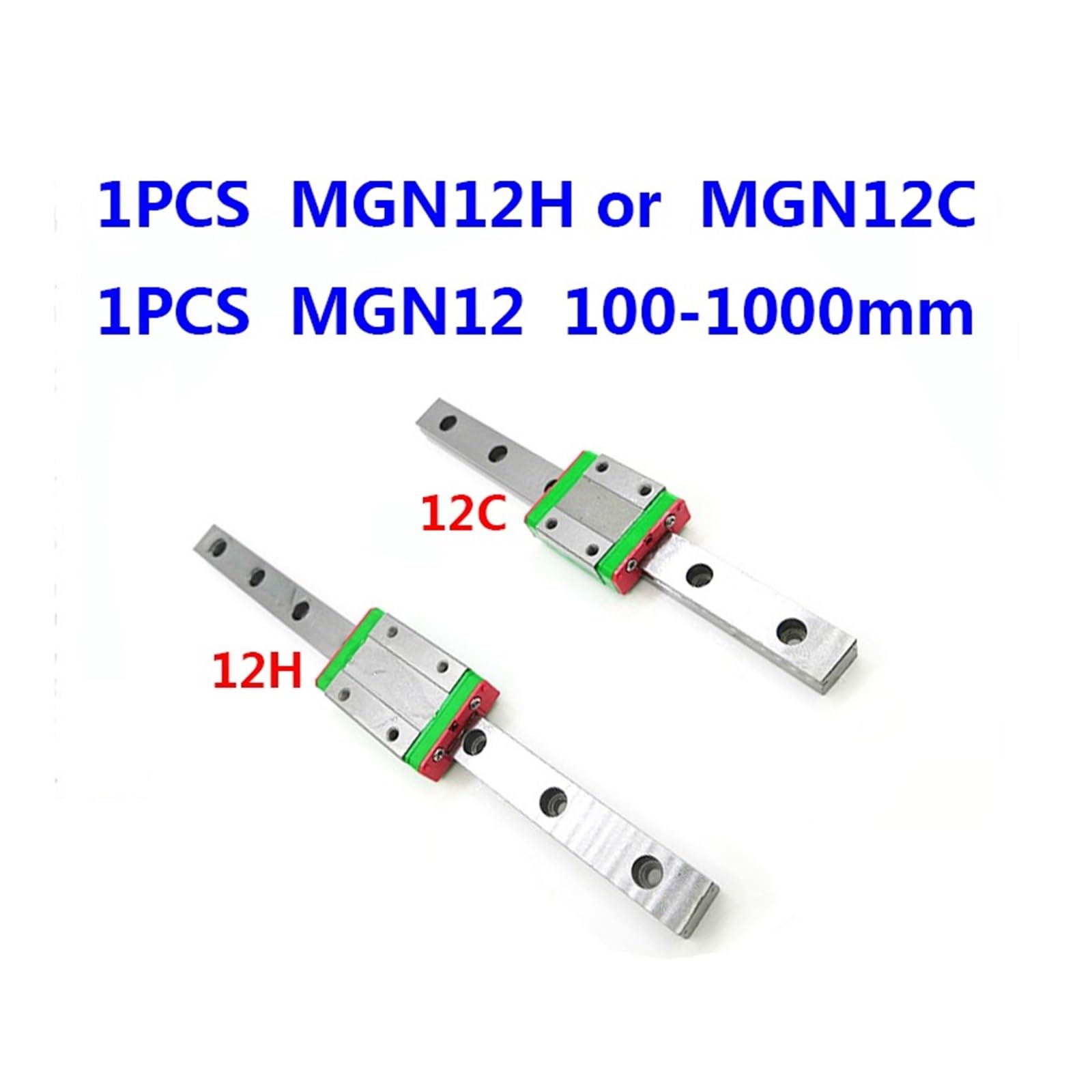 Sliding Rail Linear Bearing Slider 12mm Linear Guide MGN12 100mm-1000 Mm + MGN12H Printer(370mm)