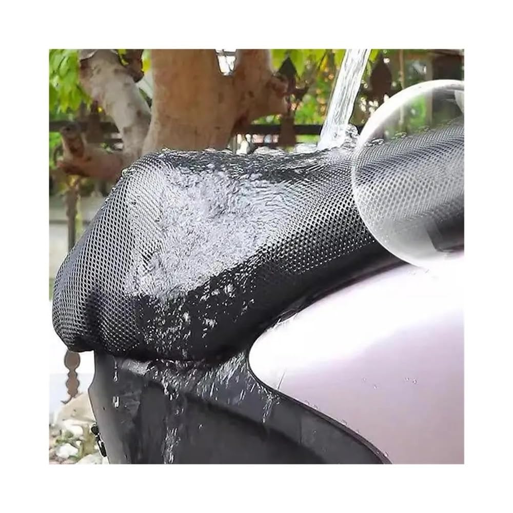 Funda Asiento de Motocicleta Cojín para Asiento De Motocicleta, Protección Solar, Fundas De Asiento, Funda De Asiento Refrescante, Panal Transpirable, Protector De Asiento De Malla