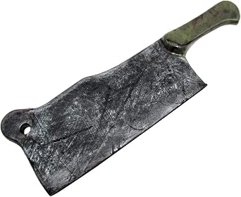 Fake Bloody Cleaver Costume Accessory Movie Prop Kitchen Tool Butcher Knife Cosplay Weapon