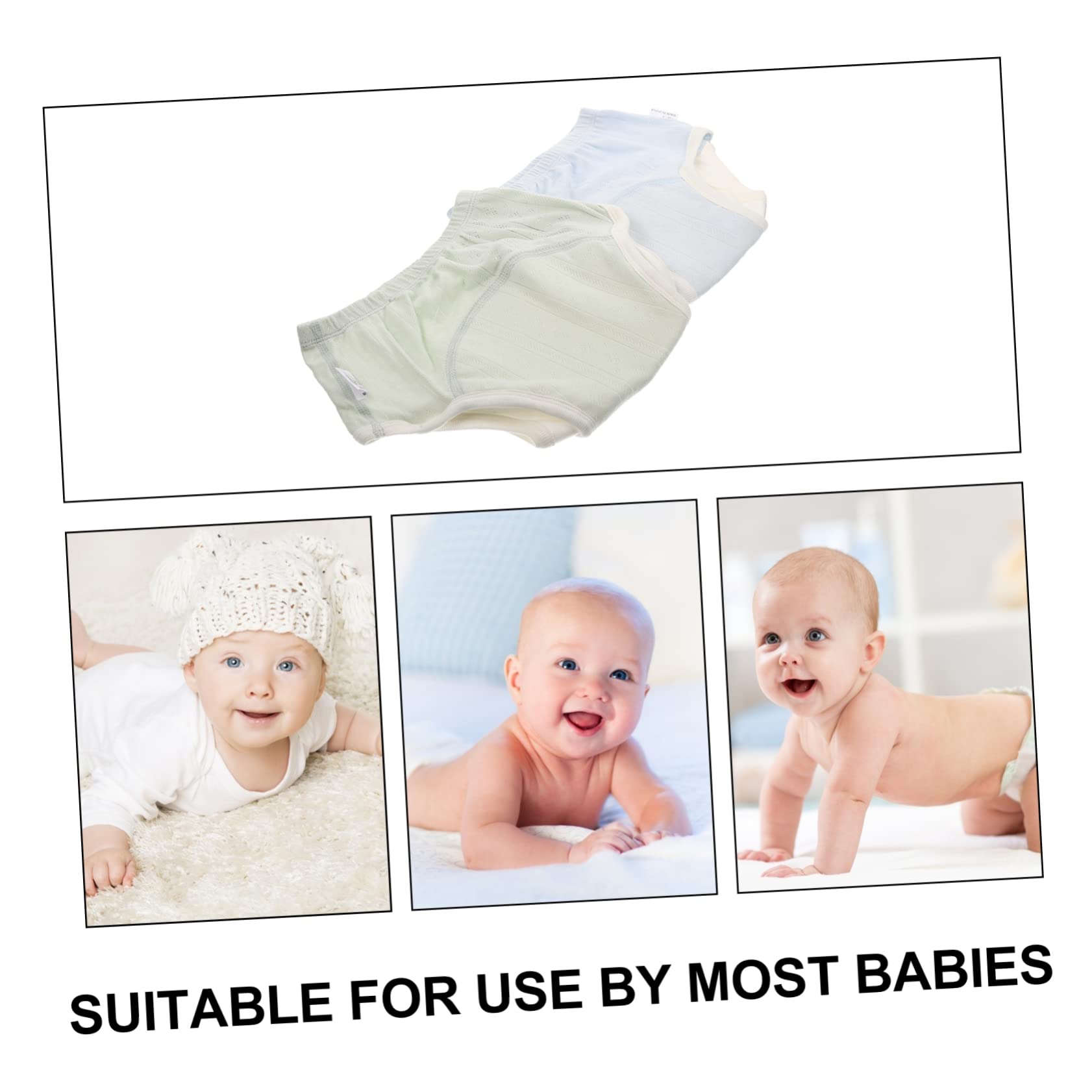 Yardwe 2pcs Cotton Training Pants for Absorbent and Washable Underwear for Boys Leak Design Soft Breathable for Potty Training