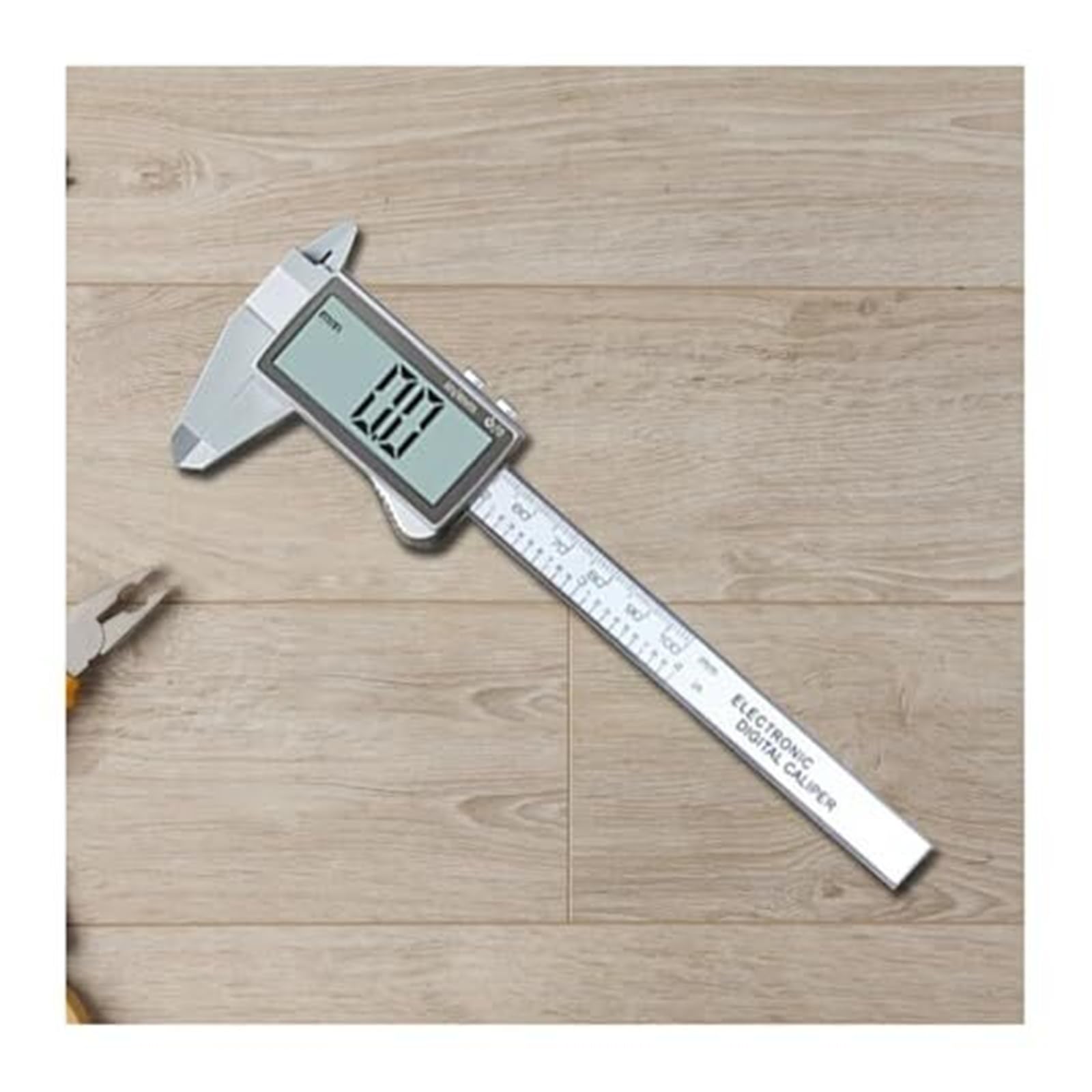 Hochpräzise elektronische Messschieber, digitale Mikrometer-Messlehre for Zuhause, Industrie, Schmuck (schwarz, 100 mm)(Silver 150mm)