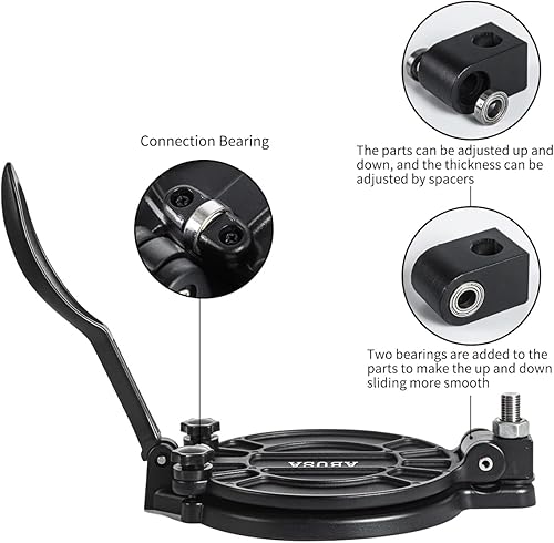 Miniatura 12 de Prensa de tortilla ajustable de grosor de 8 pulgadas, color bronce, Roti, prensa de masa, Dosa, Tawa, tamal, pizza, pastel, patty