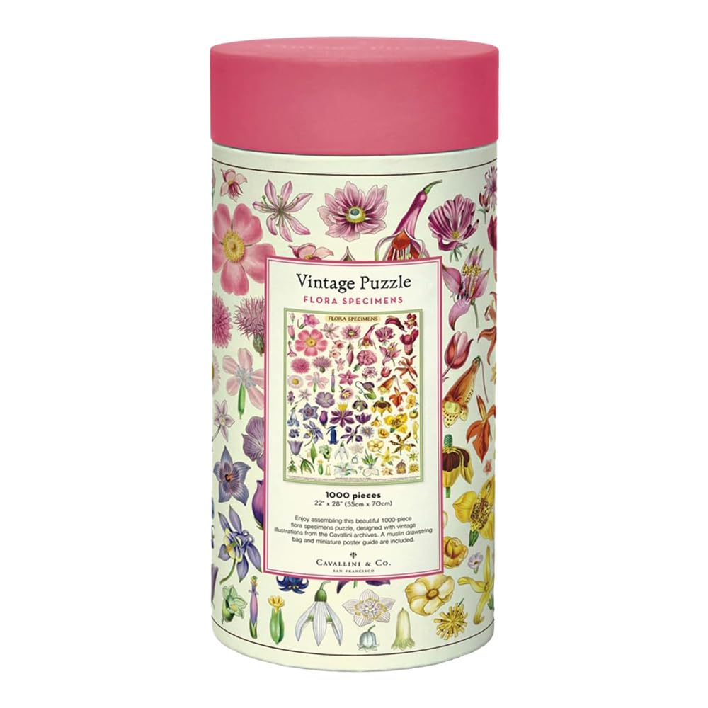 Cavallini & Co. - Rompecabezas de muestras de Flora, 1000 Piezas