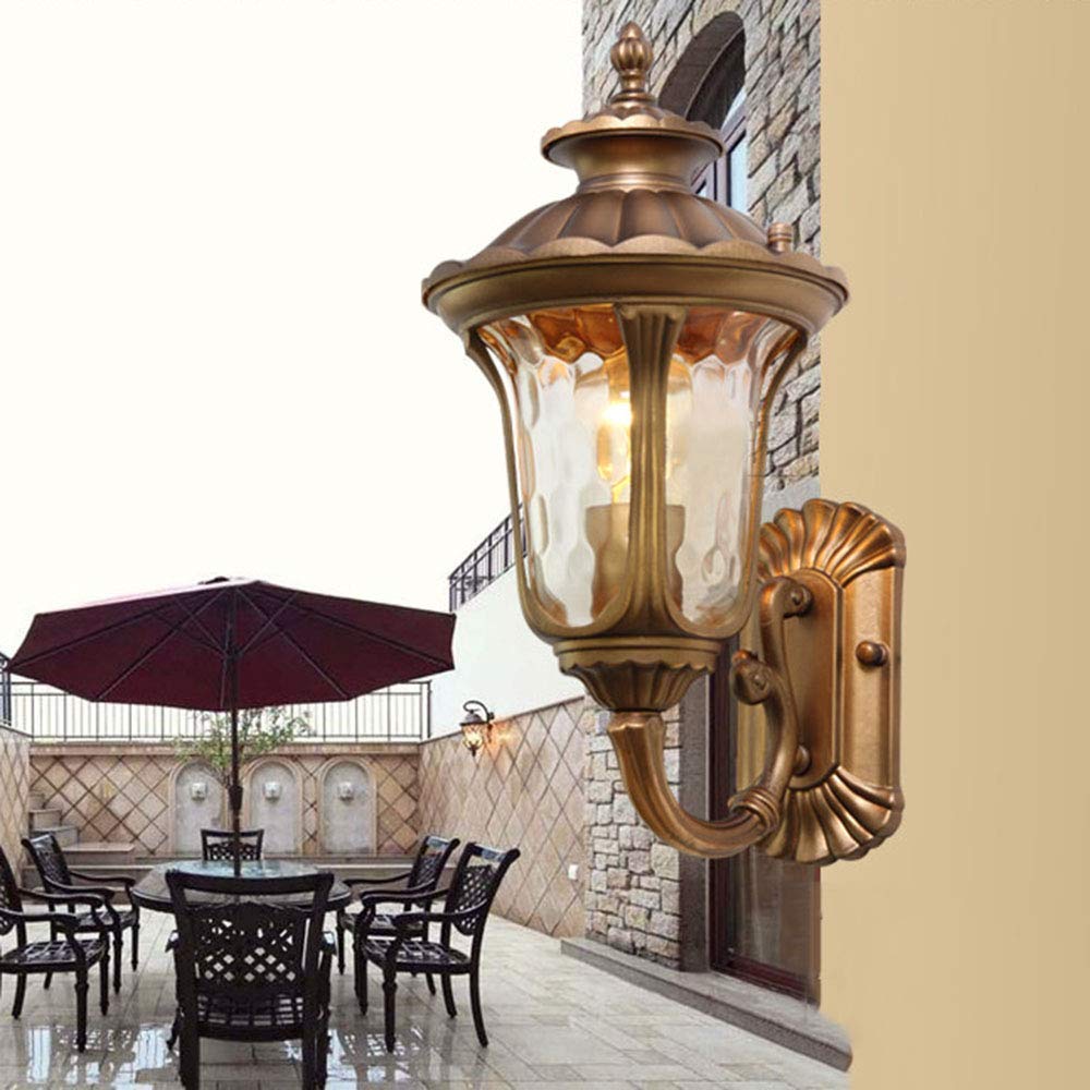 Nostalgische buitenlamp wandlamp Brest in antiek hangende IP44 E27 60W buitenlamp wandlamp voor tuin