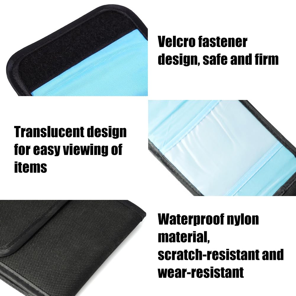 Kamera Filter Tasche, Custodia per Filtro per Obiettivo per Fotografia, Custodia per Filtri per Fotografia, Custodia per Filtri, per Filtri Rotondi o Quadrati per Camera Filters (3 Pocket)