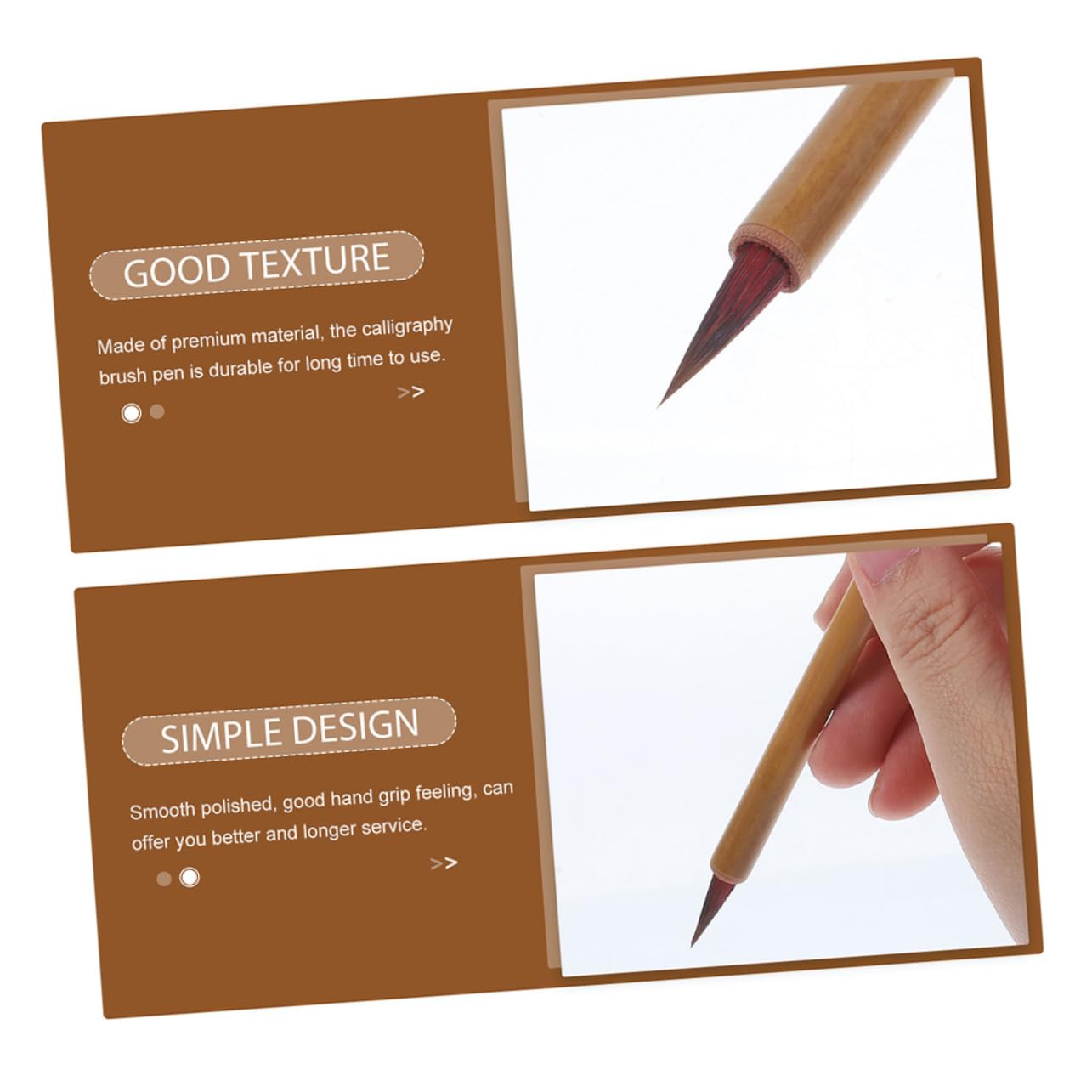 Tofficu 5er-set Kalligraphie-pinsel-stifteset Pinselstifte Für Erwachsene Jungen Und Mädchen Studenten Aquarell-tinten-schreibpinsel Für Chinesische Kalligraphie-kunst 4 Stück X 5