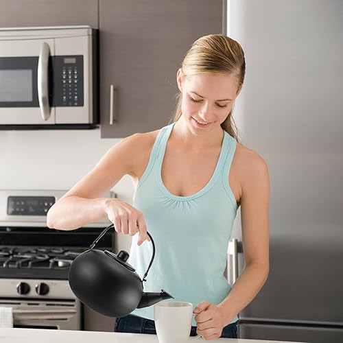 Miniatura 2 de DOITOOL Hervidor de acero inoxidable Hervidor de té silbante Hervidor de té Hervidor de agua hervir con infusor para estufa