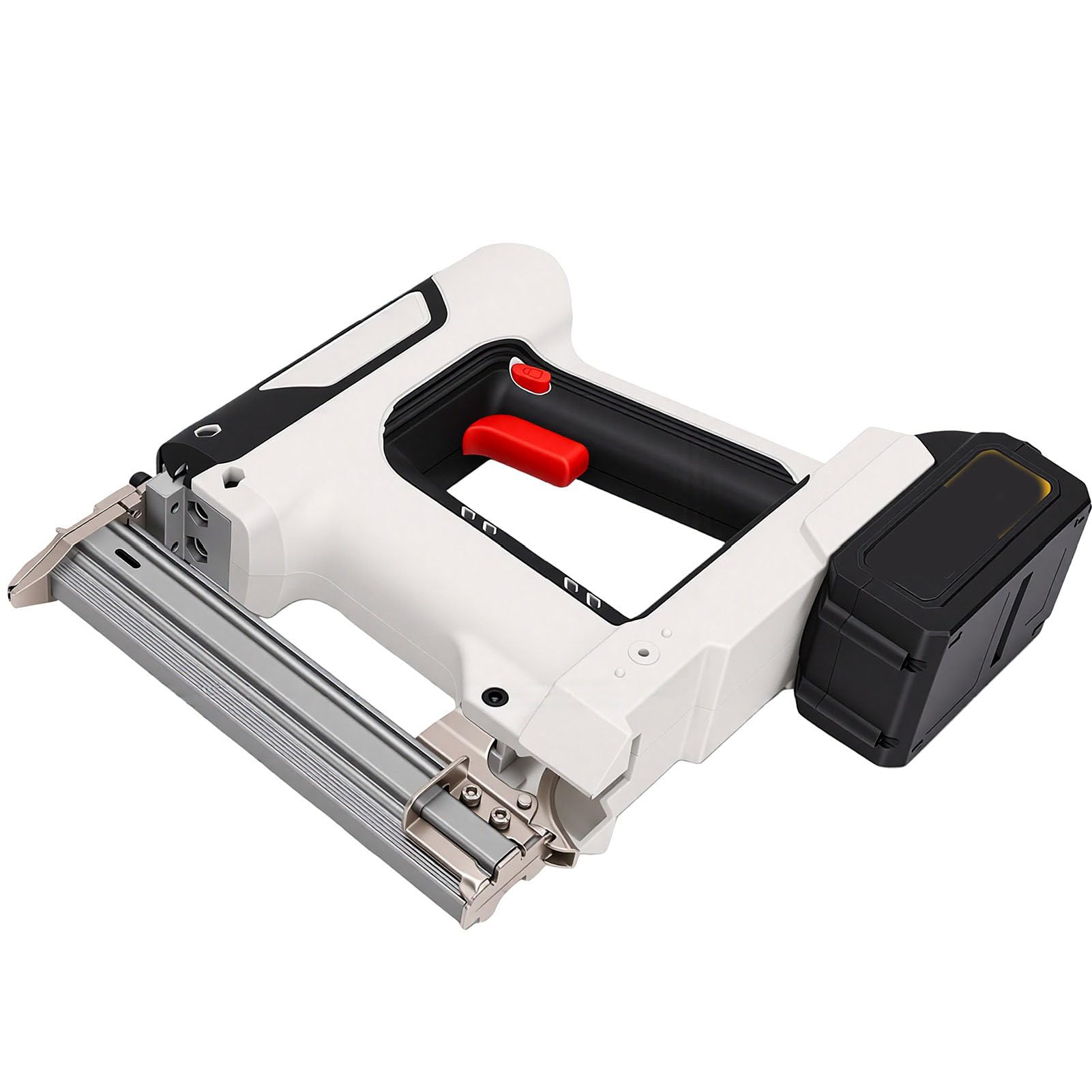 Brad Nailer Inalámbrico 2 en 1, Pistola de Clavos Eléctrica con Batería para Proyectos de Renovación del Hogar de Carpintería, 4,0 Ah