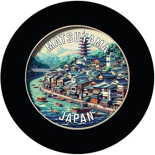Matsuyama Japan Souvenir-Home Decoration Coaster Paper 4 Pack