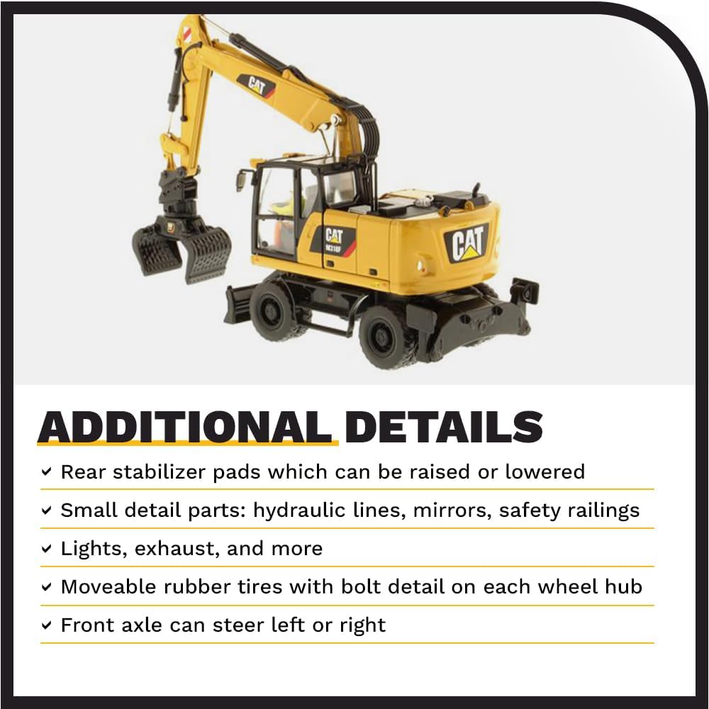 Diecast Masters M318F model showing detailed cab and controls