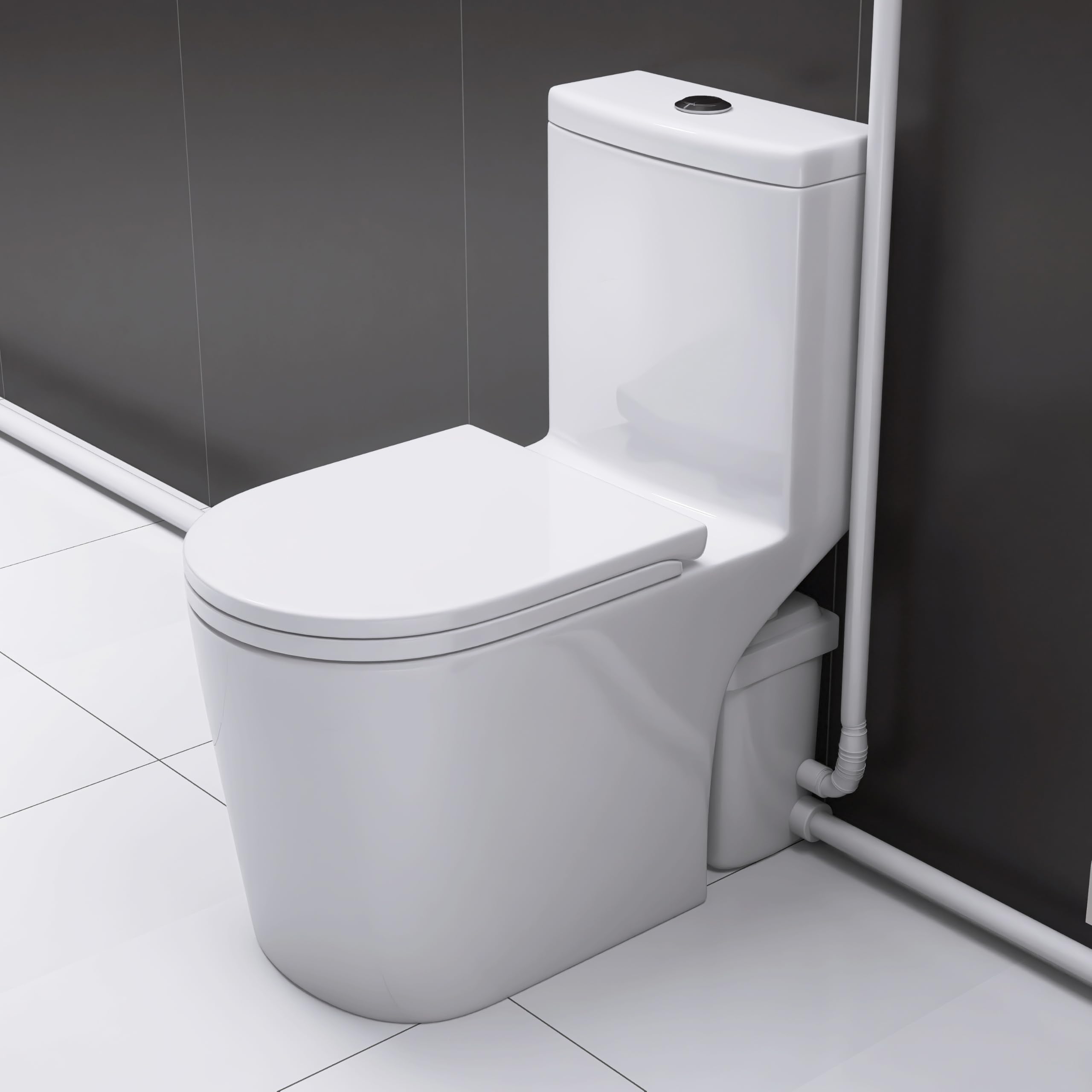 Amazon.com: WinZo 450W Macerator Pump Toilet For Basement