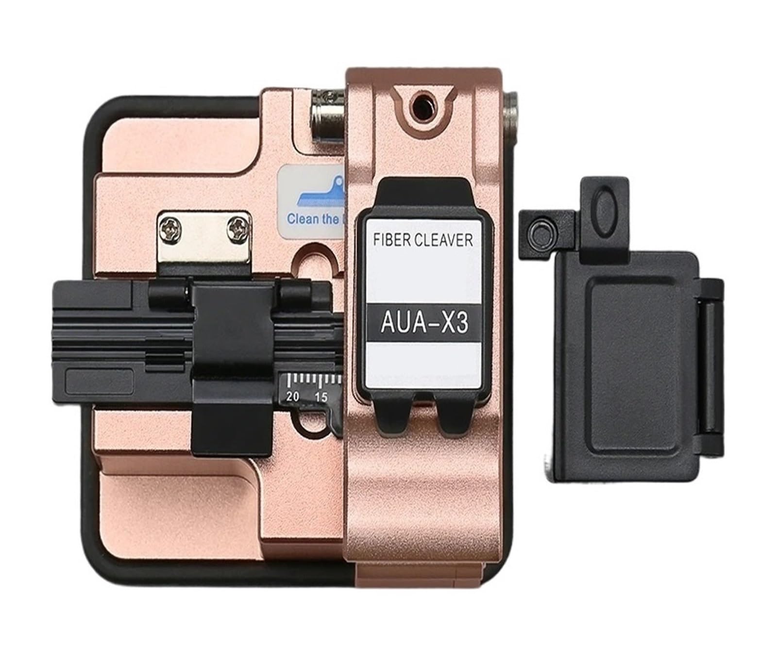 Optical Fiber Cleaver, Fiber Cleaver AUA-X3 Cable Cutting Knife FTTT Optic Tools Cutter High Precision Cleavers 24 Surface Blade